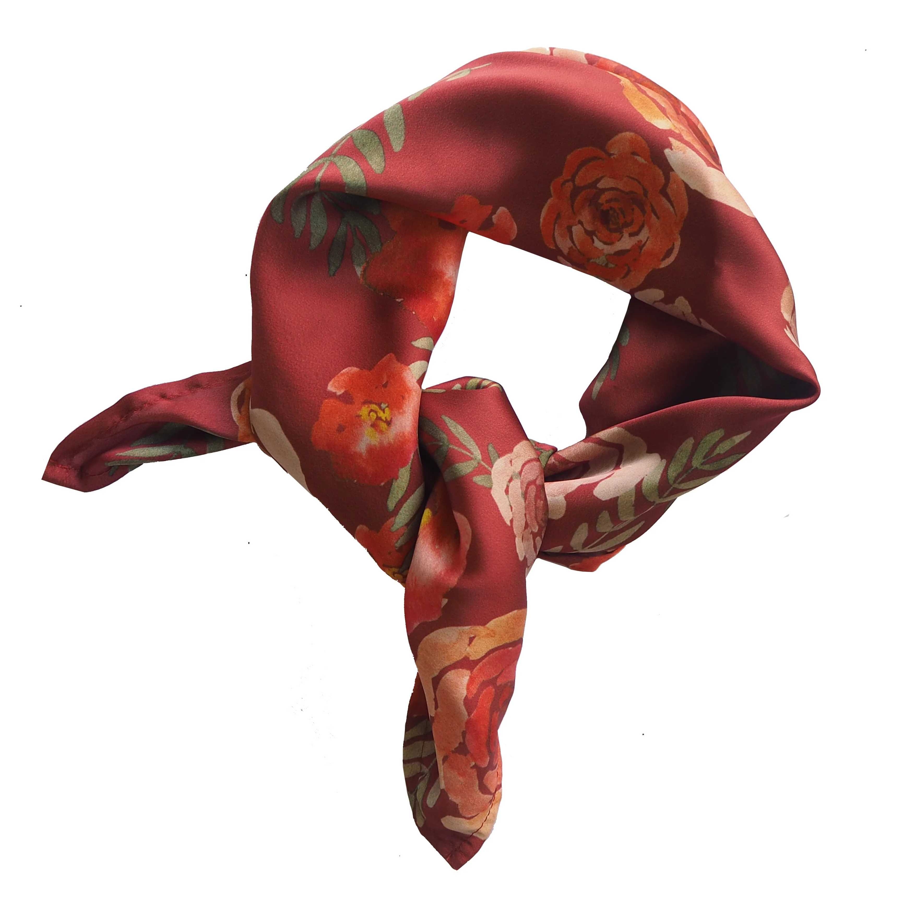 FLORES NECK SCARF - VELVET RED - Image 3