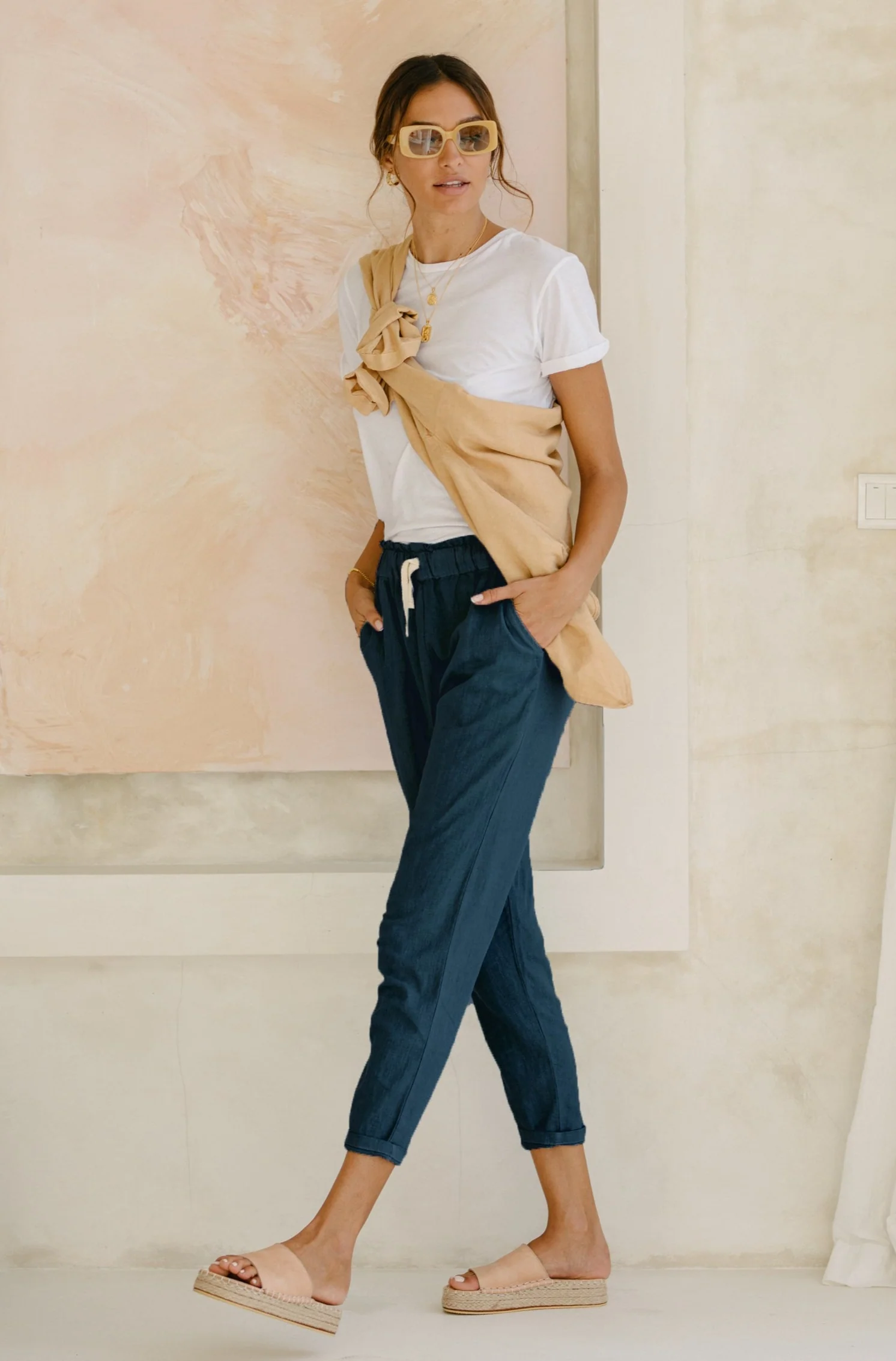 Frankie Pants - Ocean Blue *ORGANICALLY PLANT DYED* - Image 5