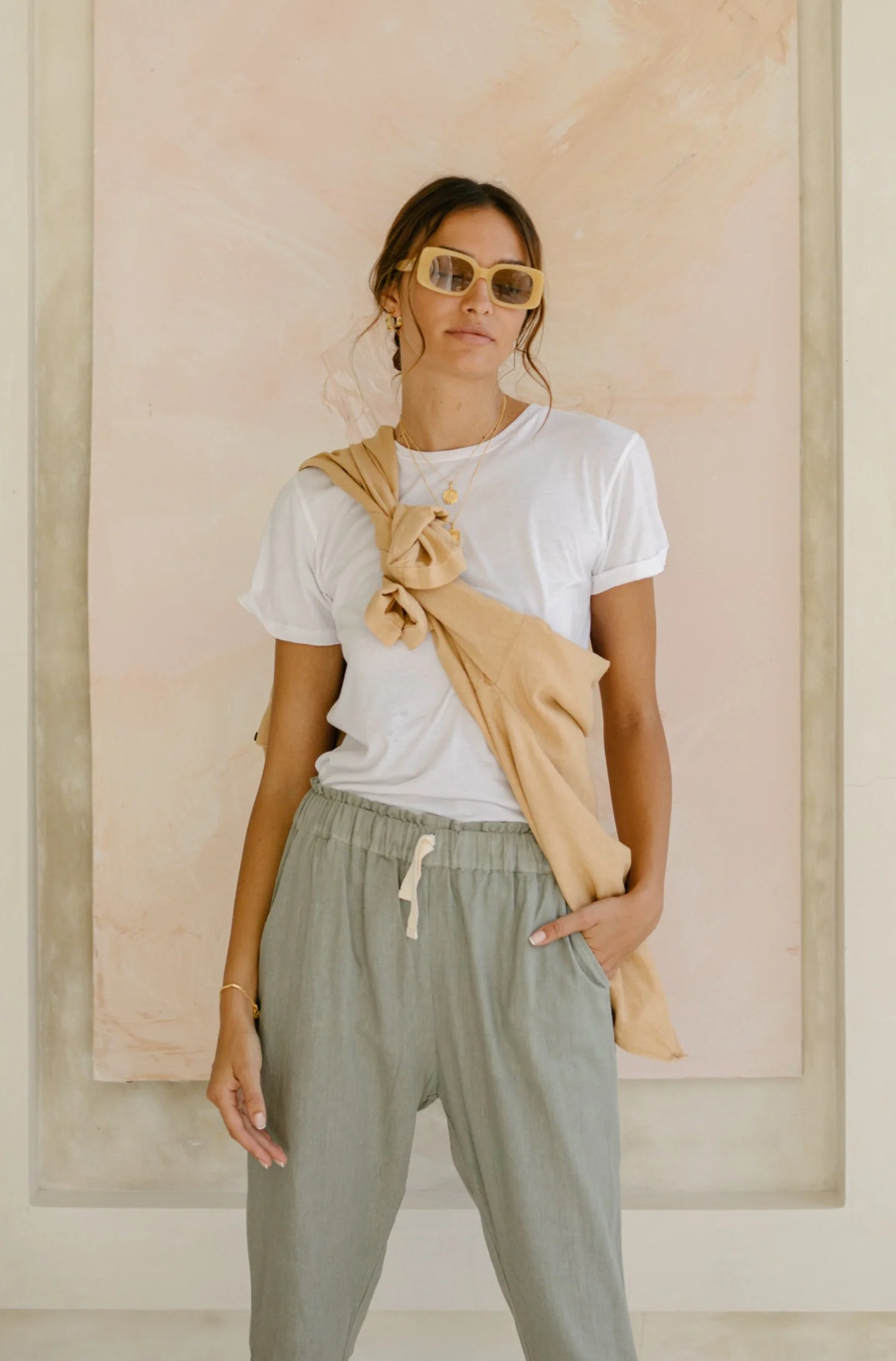 Frankie Pants - Sage *ORGANICALLY PLANT DYED* - Image 5