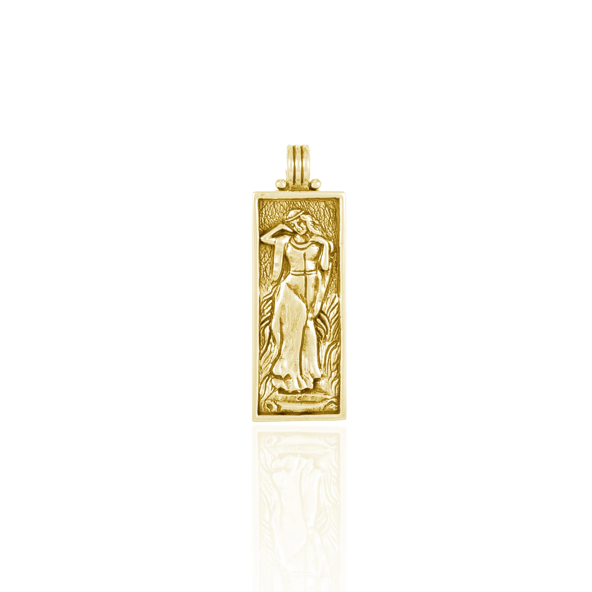 Freyja Goddess of Love Pendant - CHARM ONLY - Gold