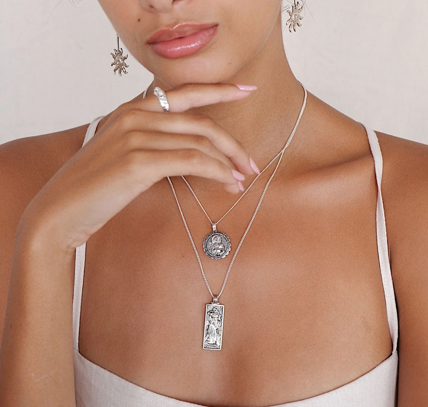 Freyja Goddess of Love Pendant - CHARM ONLY - Silver - Image 3