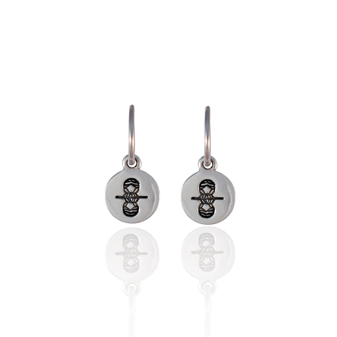 Gemini Mini Zodiac Hoops - Silver