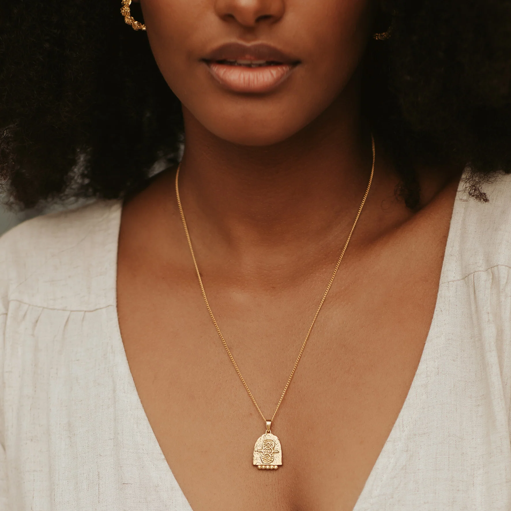 GEMINI ZODIAC NECKLACE - GOLD - Image 3