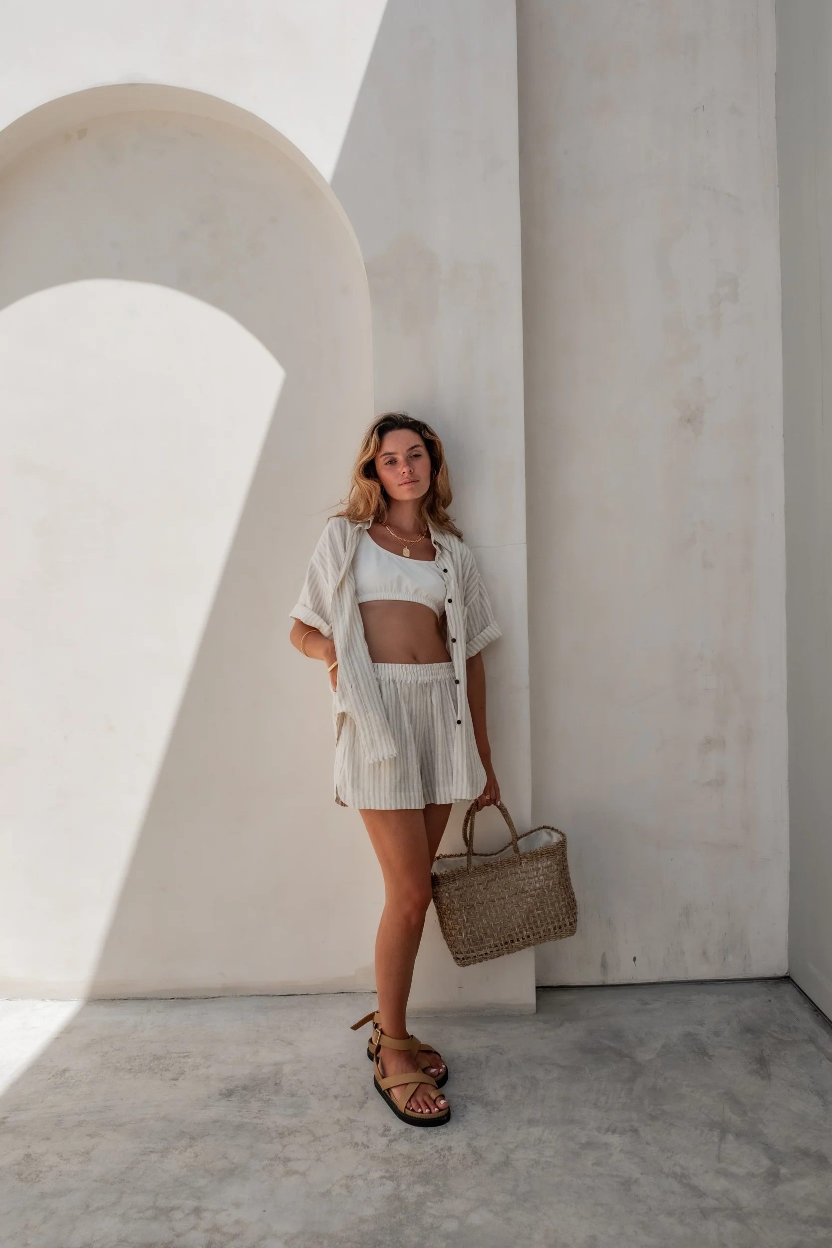Gerry Shorts - Natural Sand Dune Stripe - Image 3