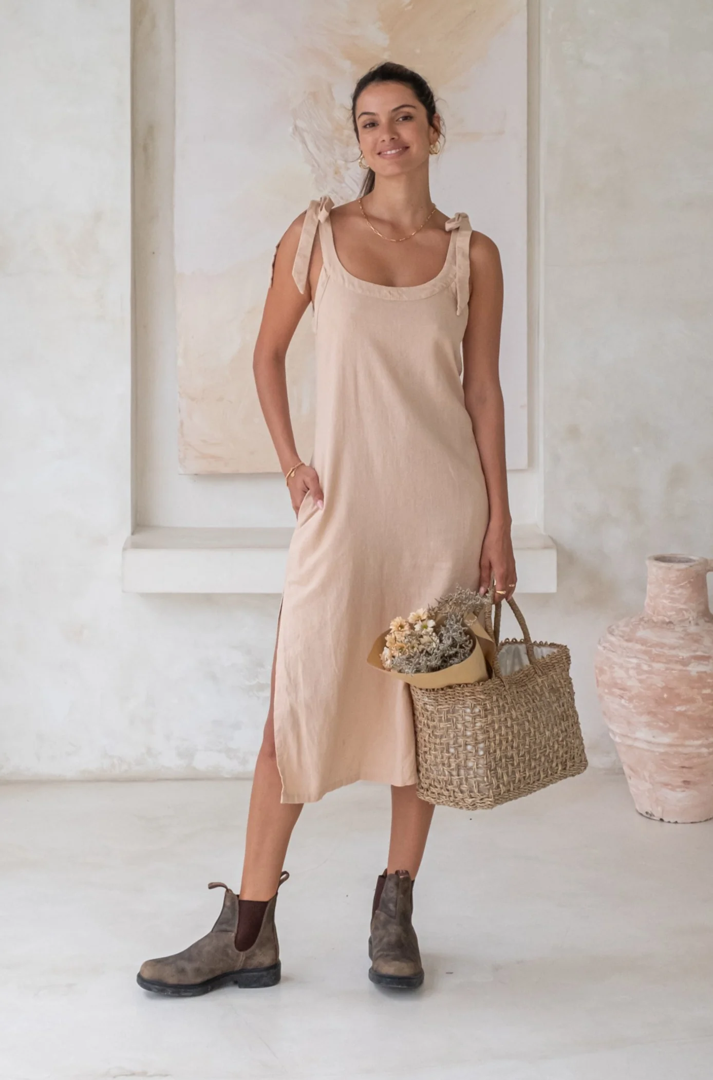 Harley Dress - Cinnamon *Organically Plant Dyed* - Image 4