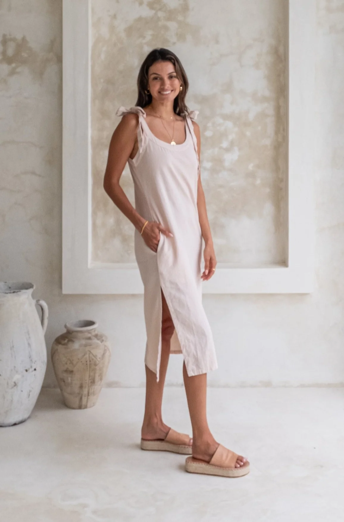 Harley Dress - Macadamia *Organically Plant Dyed* - Image 3