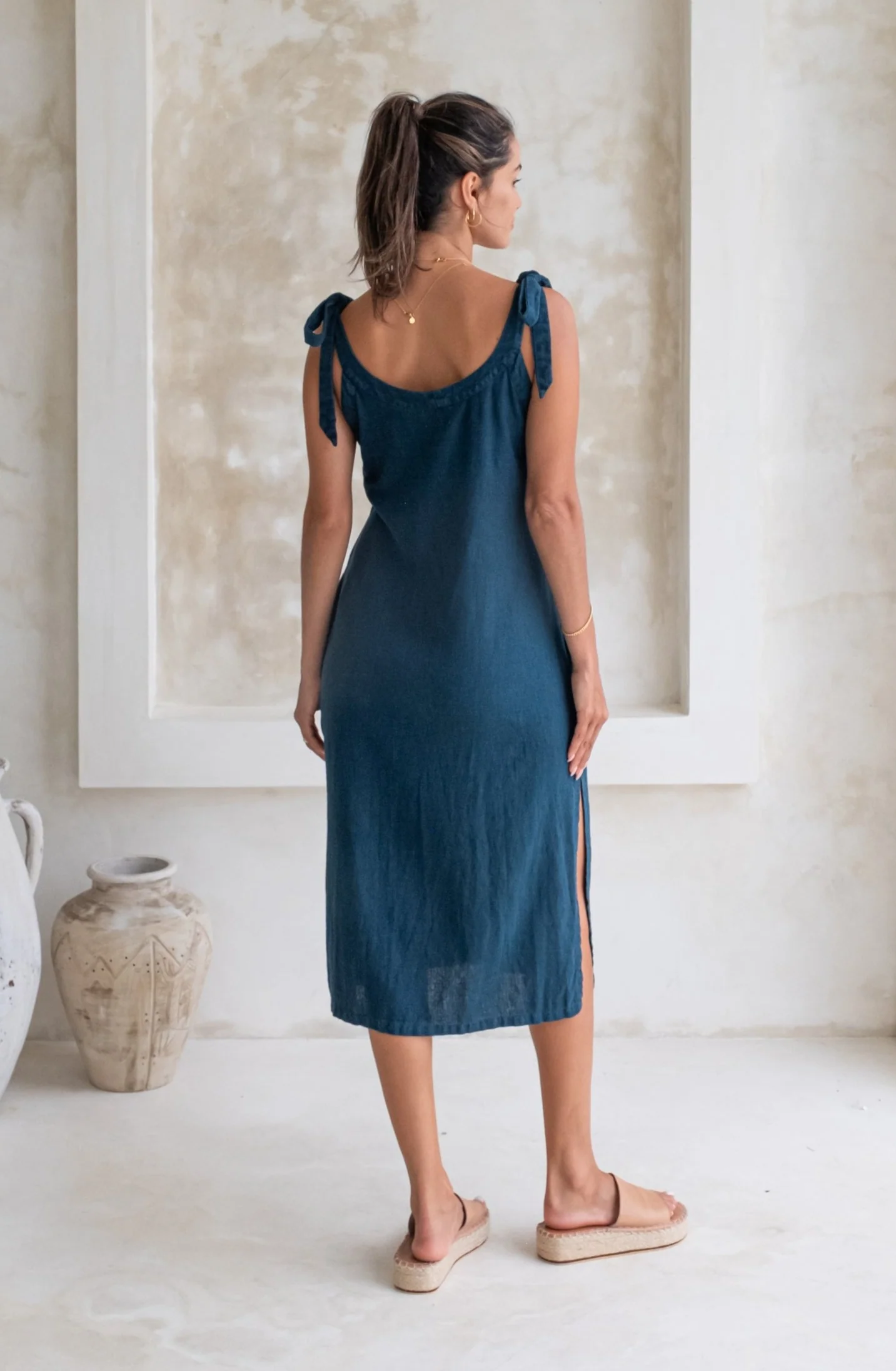 Harley Dress - Ocean Blue *Organically Plant Dyed* - Image 2