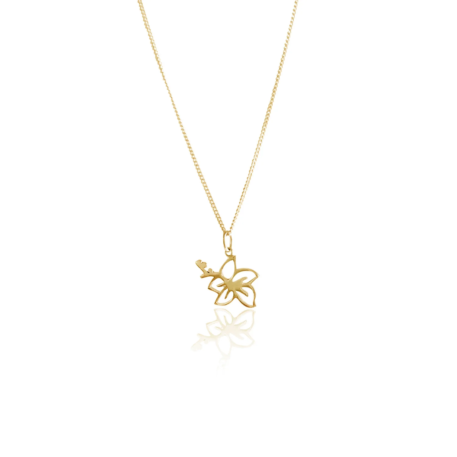 GOLDFISH KISS x LUNA & ROSE HIBISCUS FLOWER NECKLACE (Gold)