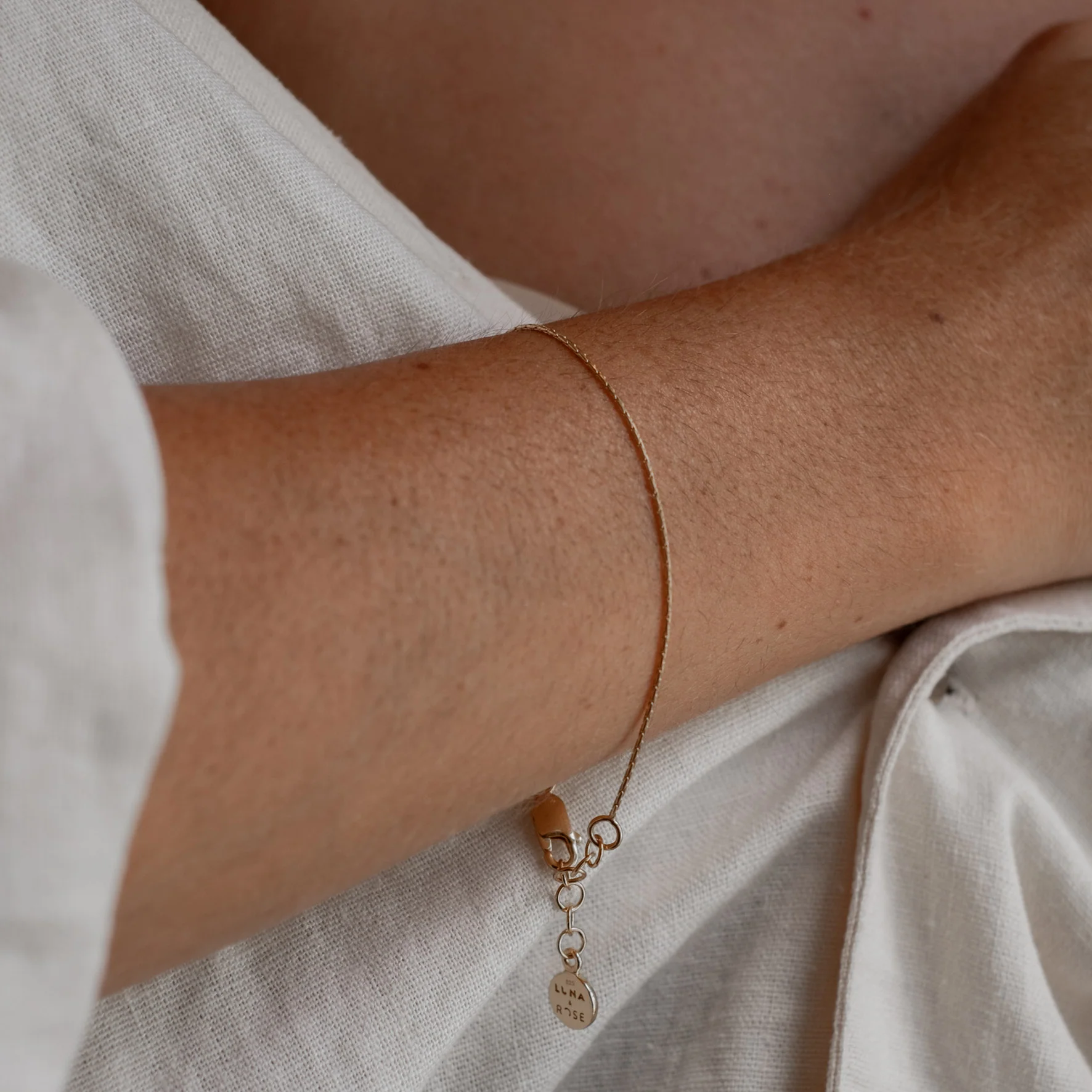 High Line Fine Chain Bracelet - Gold - Image 2