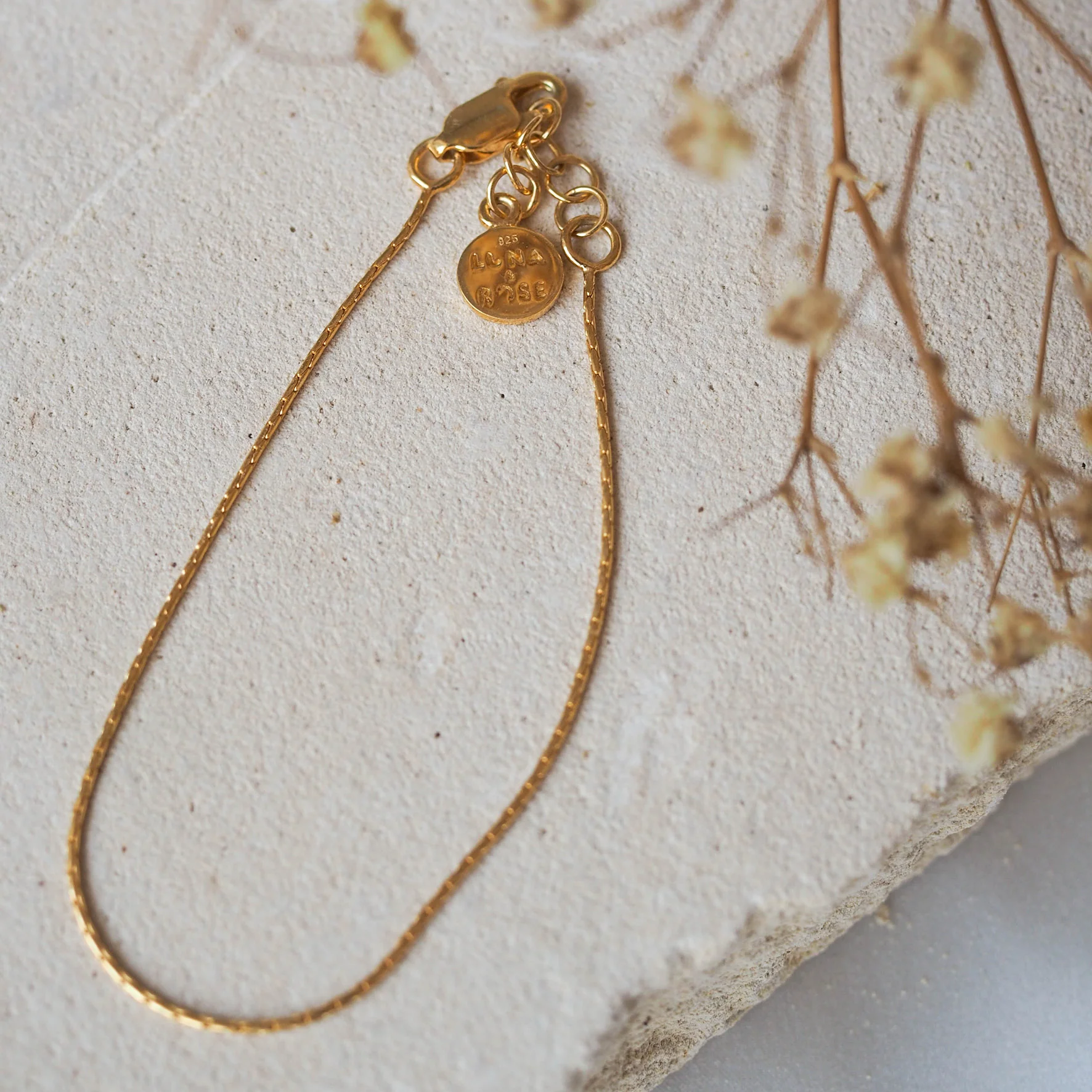 High Line Fine Chain Bracelet - Gold - Image 3