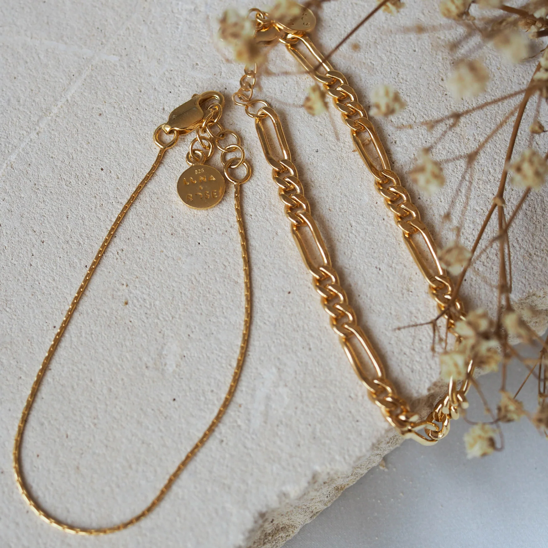 High Line Fine Chain Bracelet - Gold - Image 5