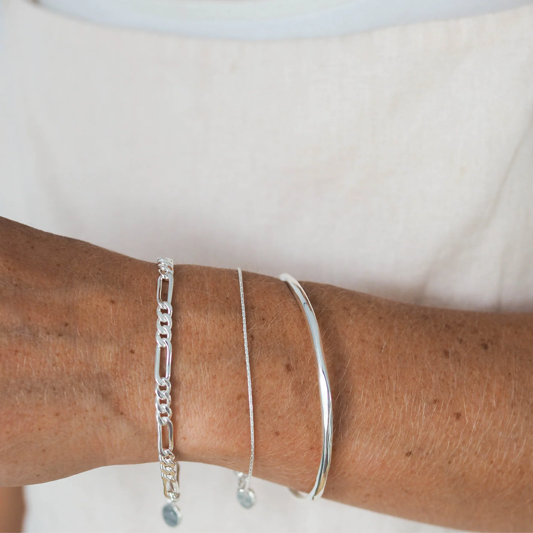 High Line Fine Chain Bracelet - Silver - Image 5