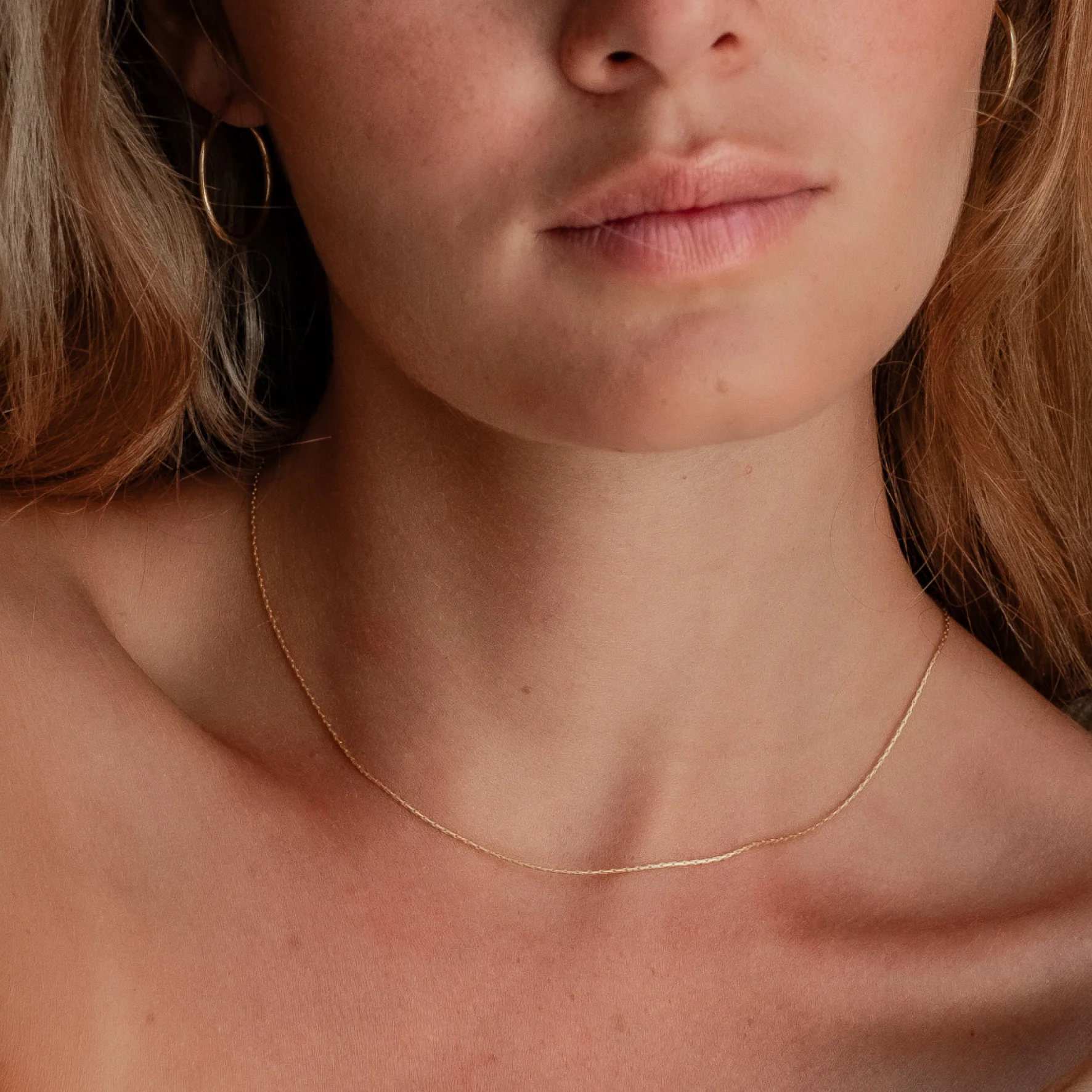 High Line Fine Chain Necklace - Gold - Image 2