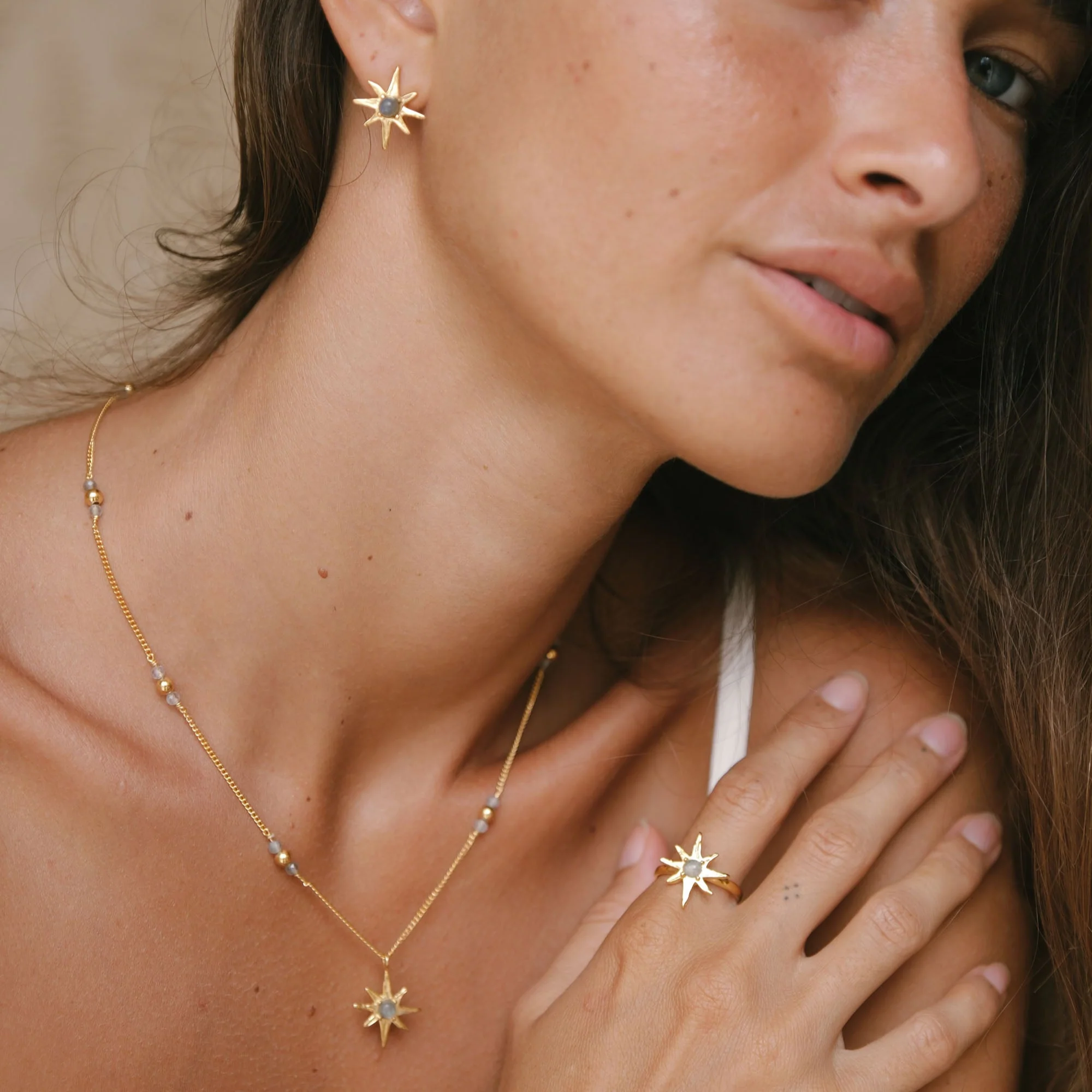 I told the stars about you Earrings - Tahnee Kelland x Luna & Rose - Gold - Image 4