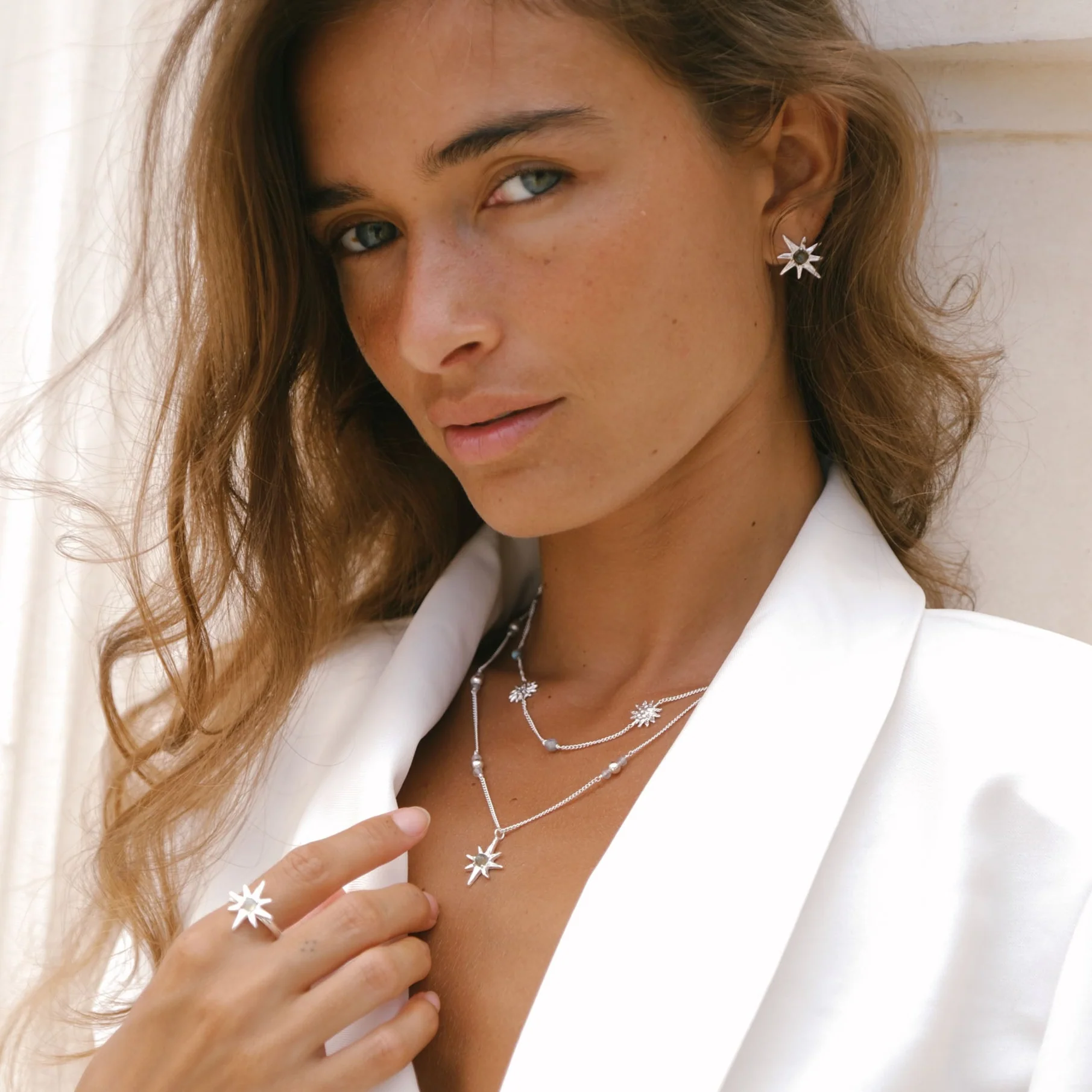 I told the stars about you Earrings - Tahnee Kelland x Luna & Rose - Silver - Image 5