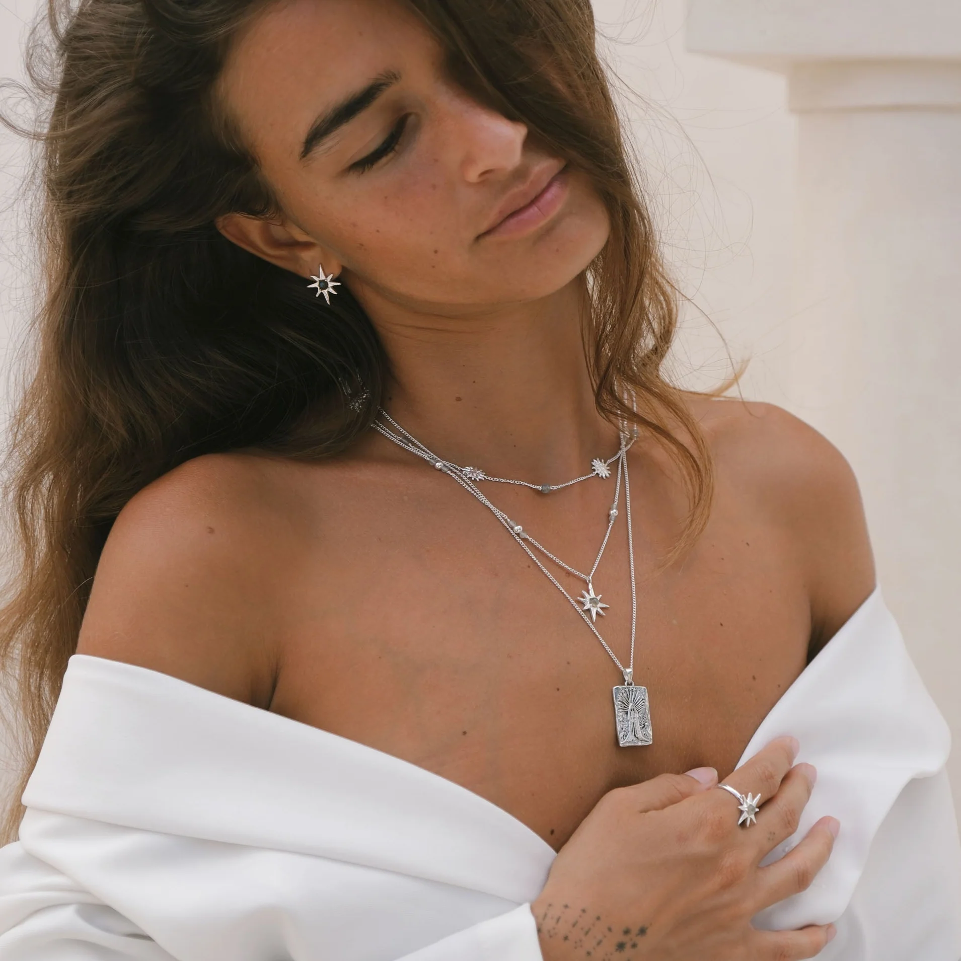I told the stars about you necklace - Tahnee Kelland x Luna & Rose - Silver - Image 6