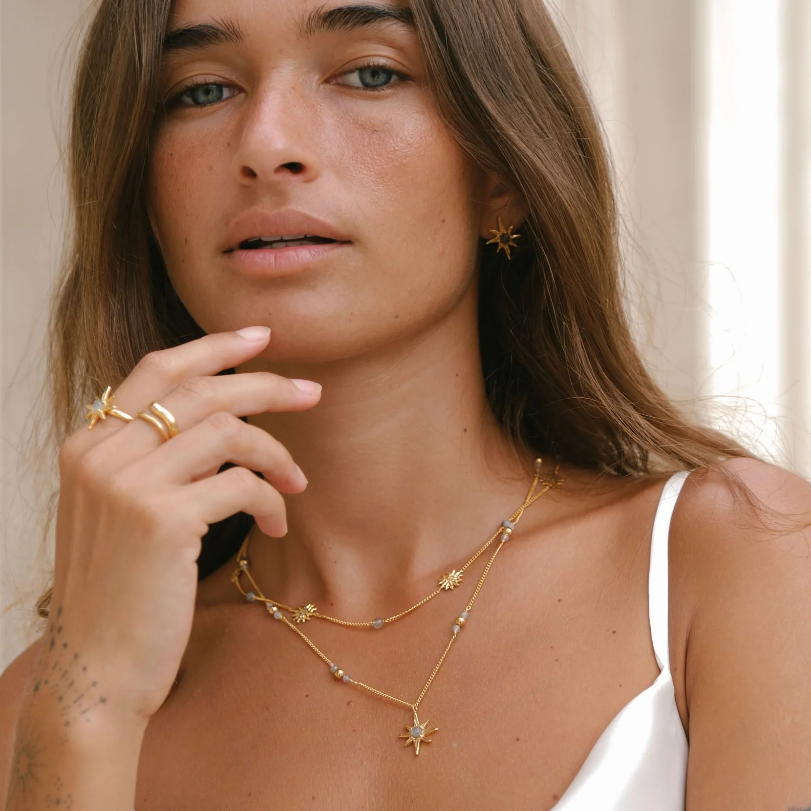 I told the stars about you necklace - Tahnee Kelland x Luna & Rose - Gold - Image 5