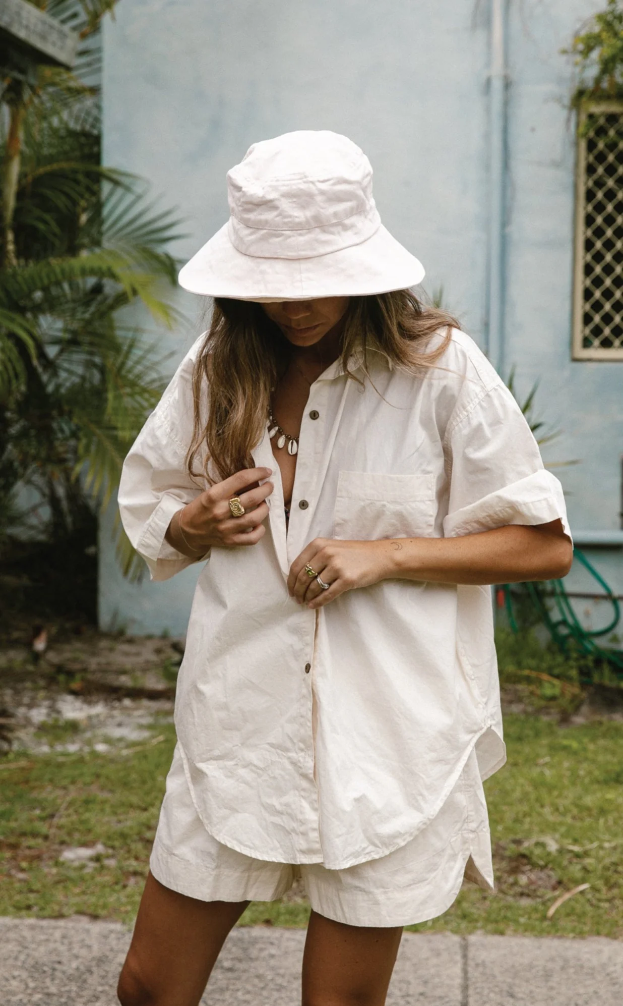 Jan Shirt - Organic Cotton - Macadamia *Organic Plant Dyed* - Image 3
