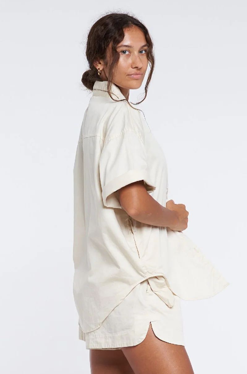 Jan Shirt - Organic Cotton - Macadamia *Organic Plant Dyed* - Image 5