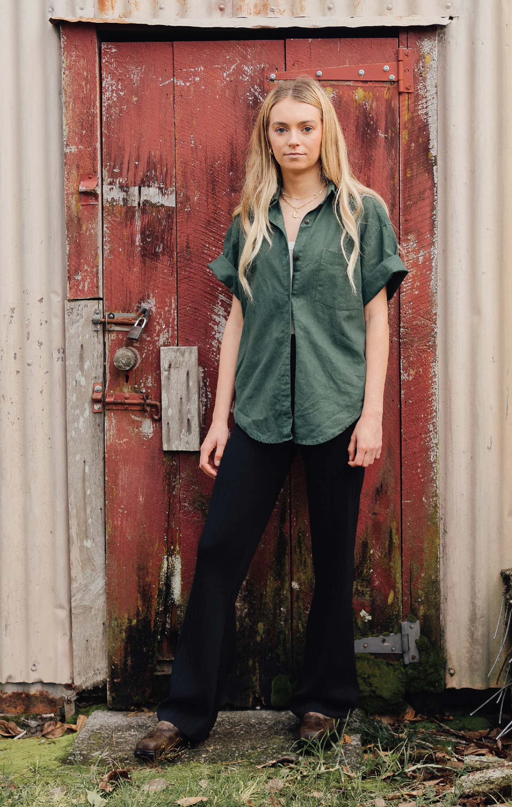 Jan Shirt - Rosemary Green - Image 2