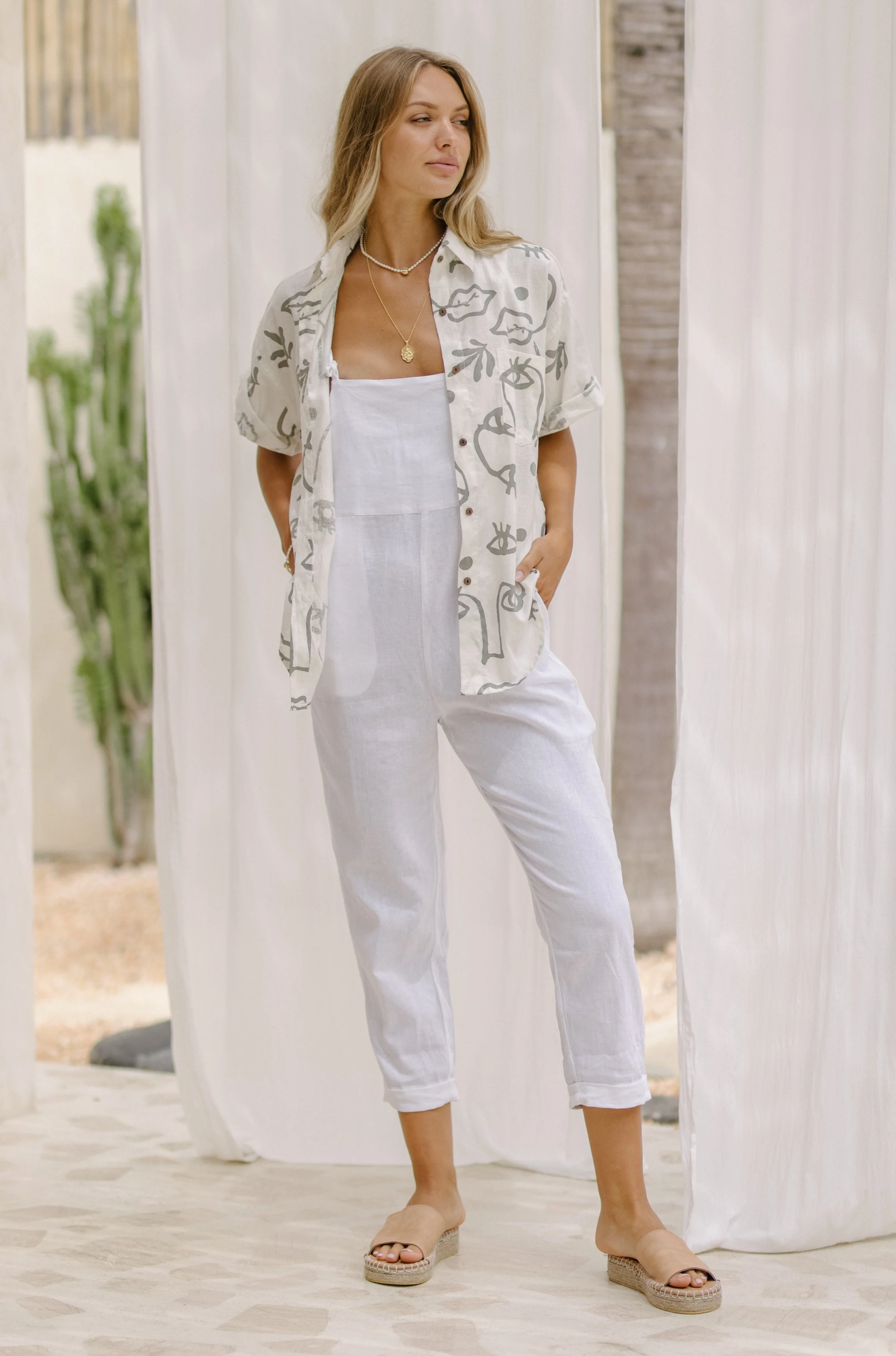 Jan Shirt - Plant Eyes Sage - Image 5