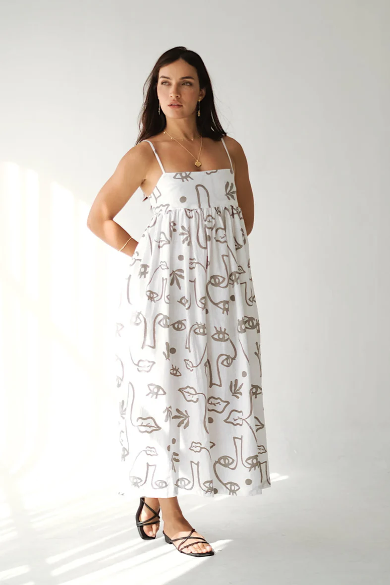 JUNIPER DRESS - Plant Eyes Sage
