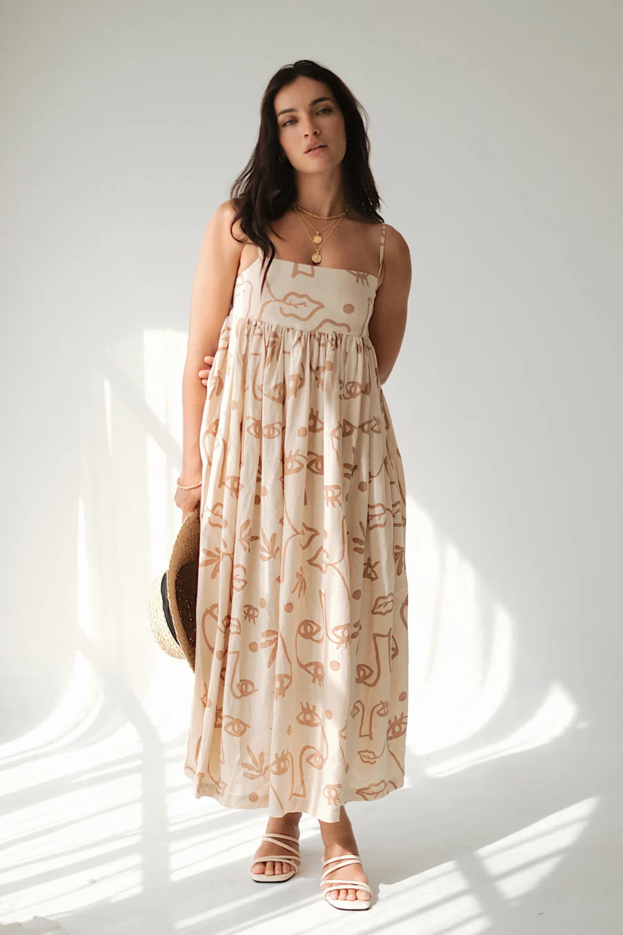 JUNIPER DRESS - Plant Eyes Sand - Image 3