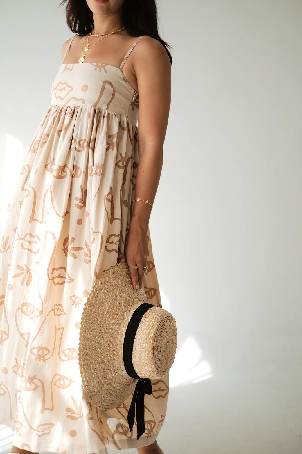 JUNIPER DRESS - Plant Eyes Sand - Image 5