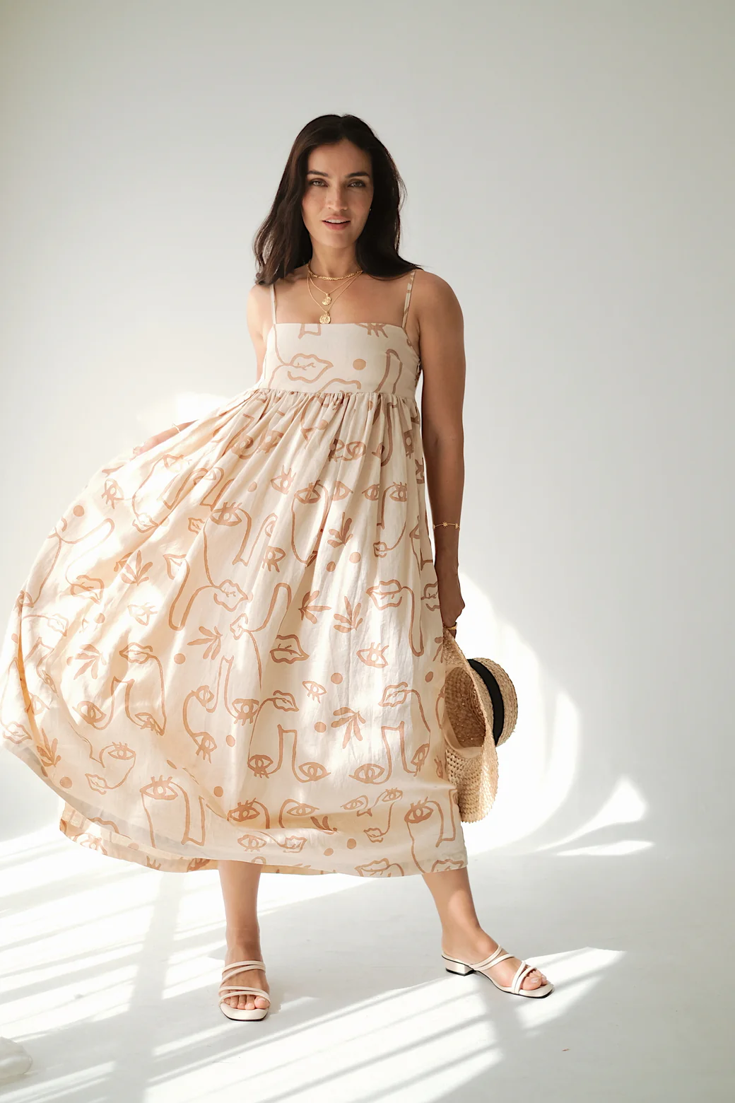 JUNIPER DRESS - Plant Eyes Sand - Image 6