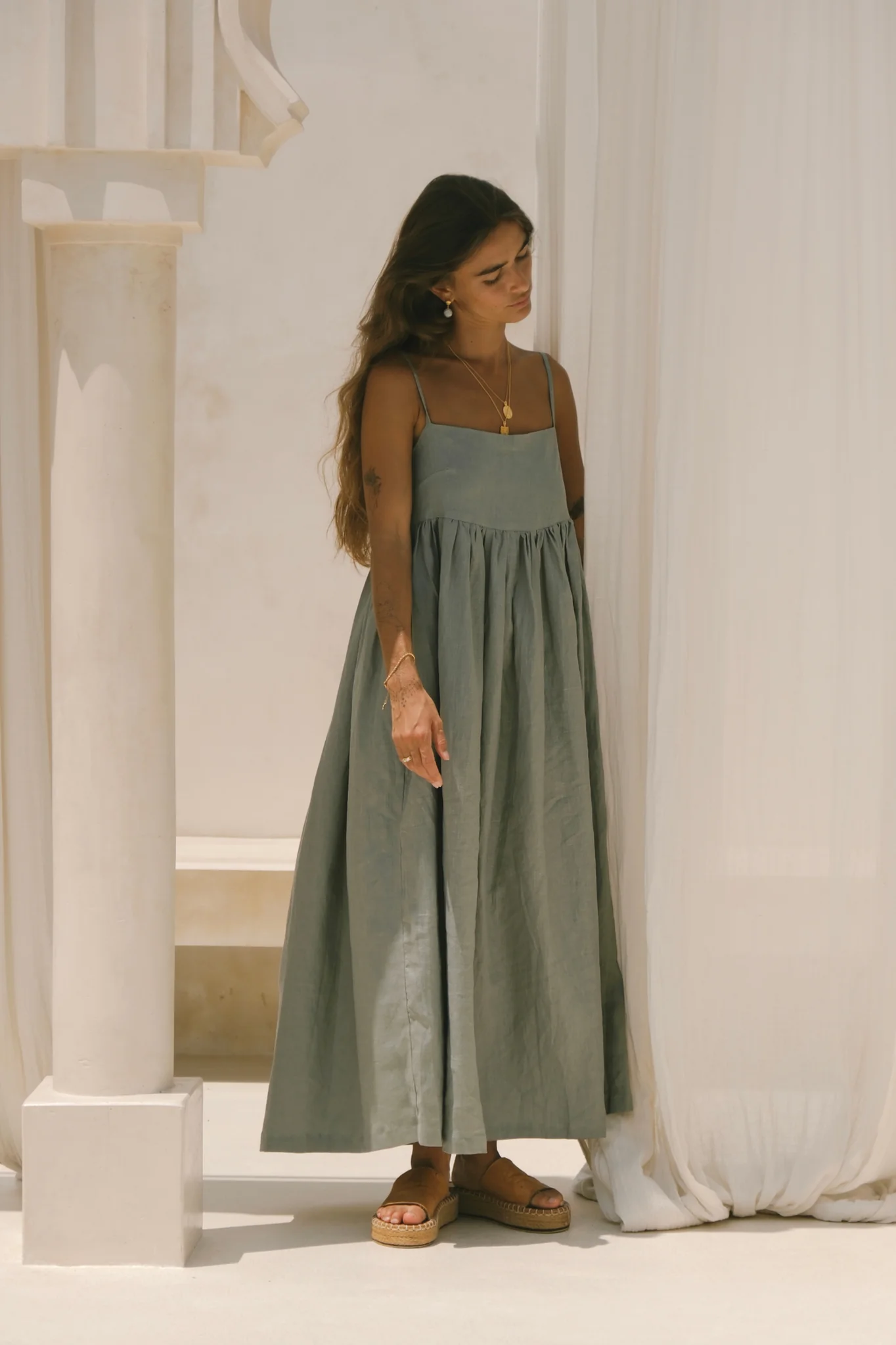 JUNIPER DRESS - Sage - Image 2