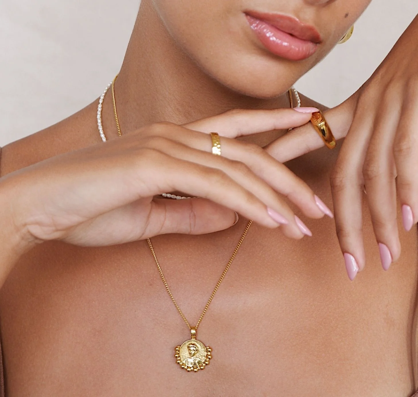 Kate Sheppard Pendant for Independence Necklace - Gold - Image 4