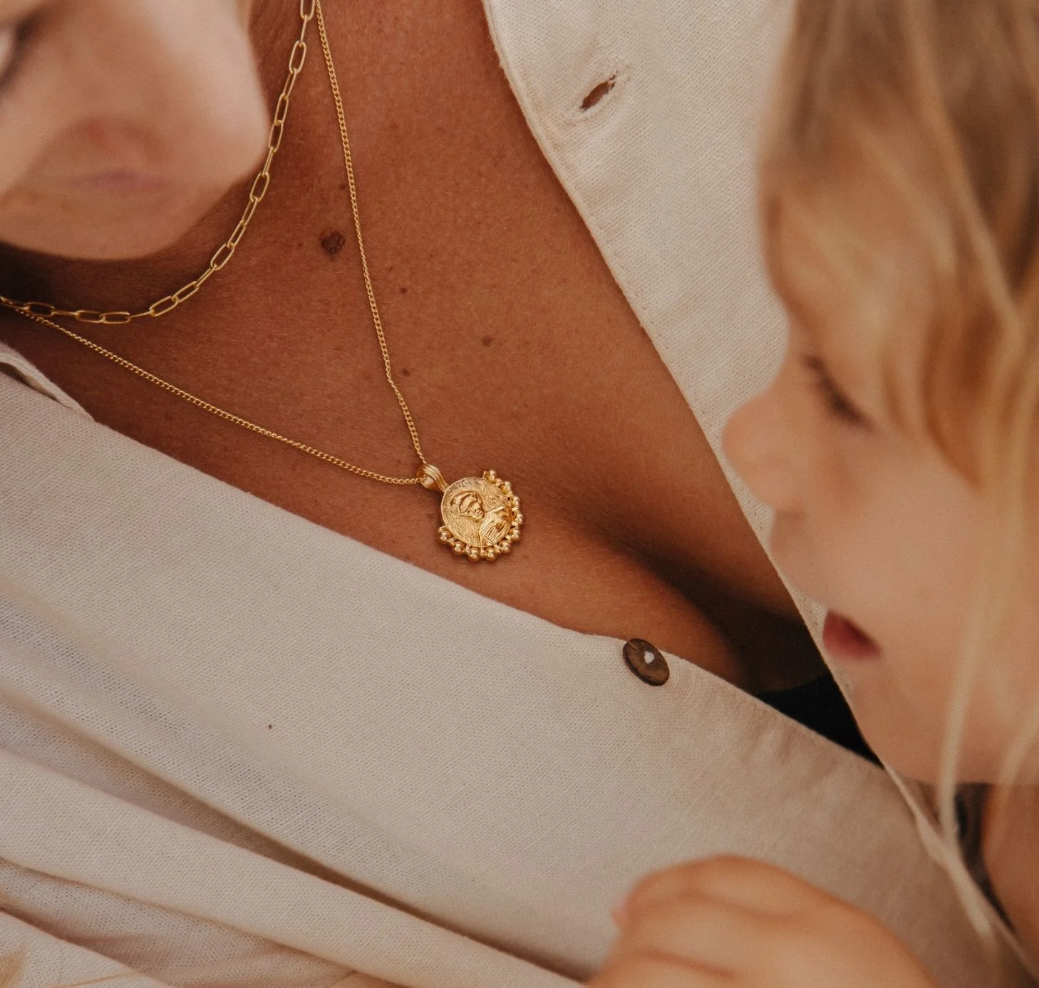 Kate Sheppard Pendant for Independence - CHARM ONLY - Gold - Image 4