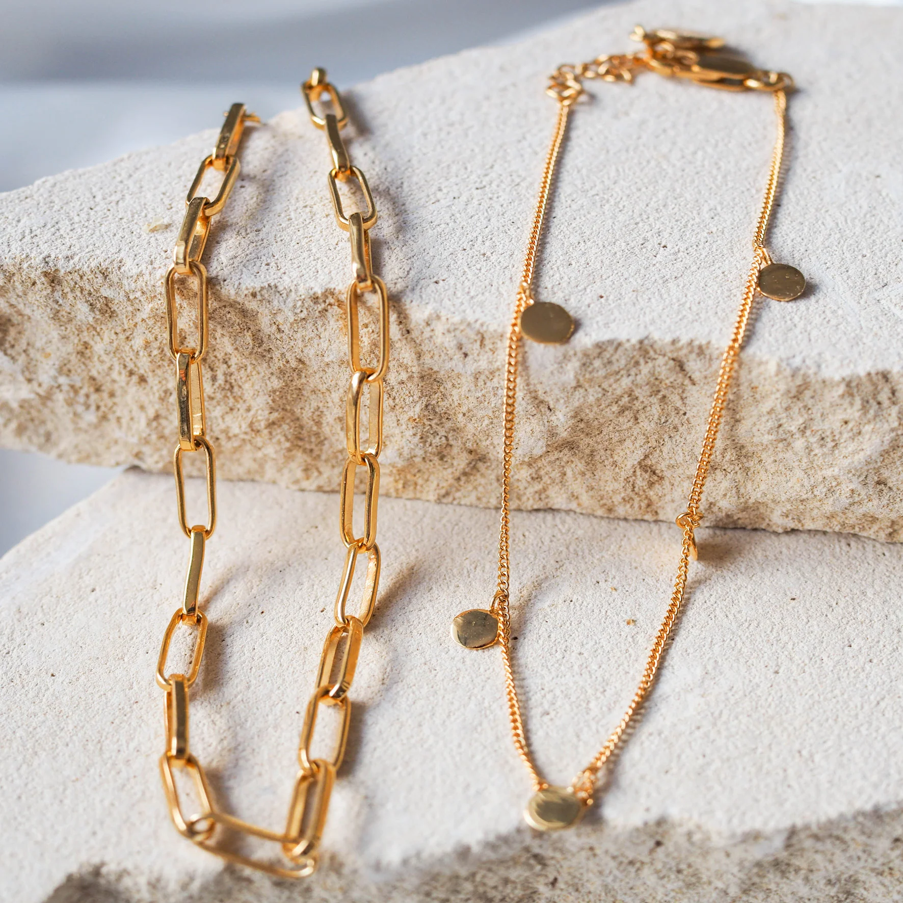 Liberty Droplet Anklet - Gold - Image 5