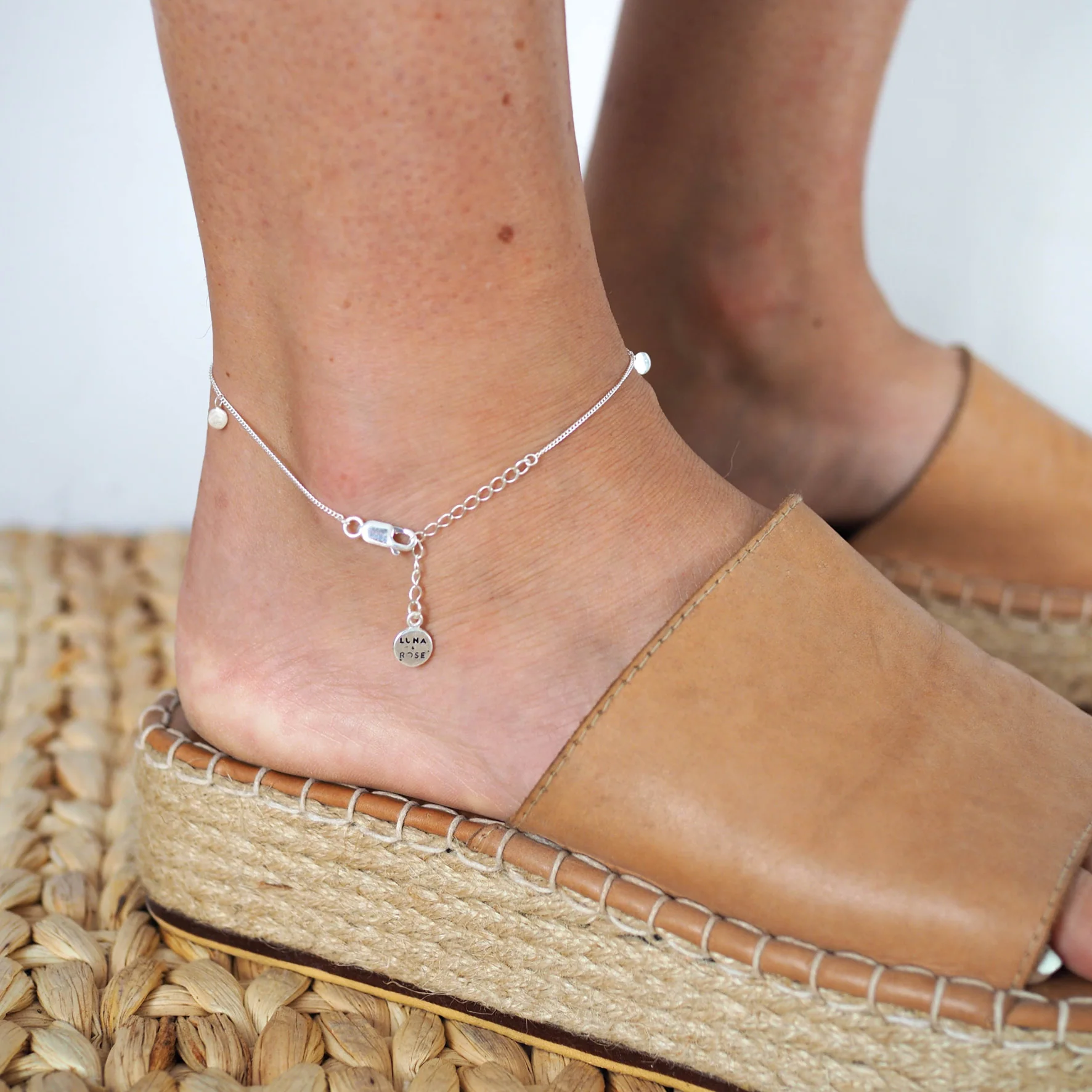 Liberty Droplet Anklet - Silver - Image 3