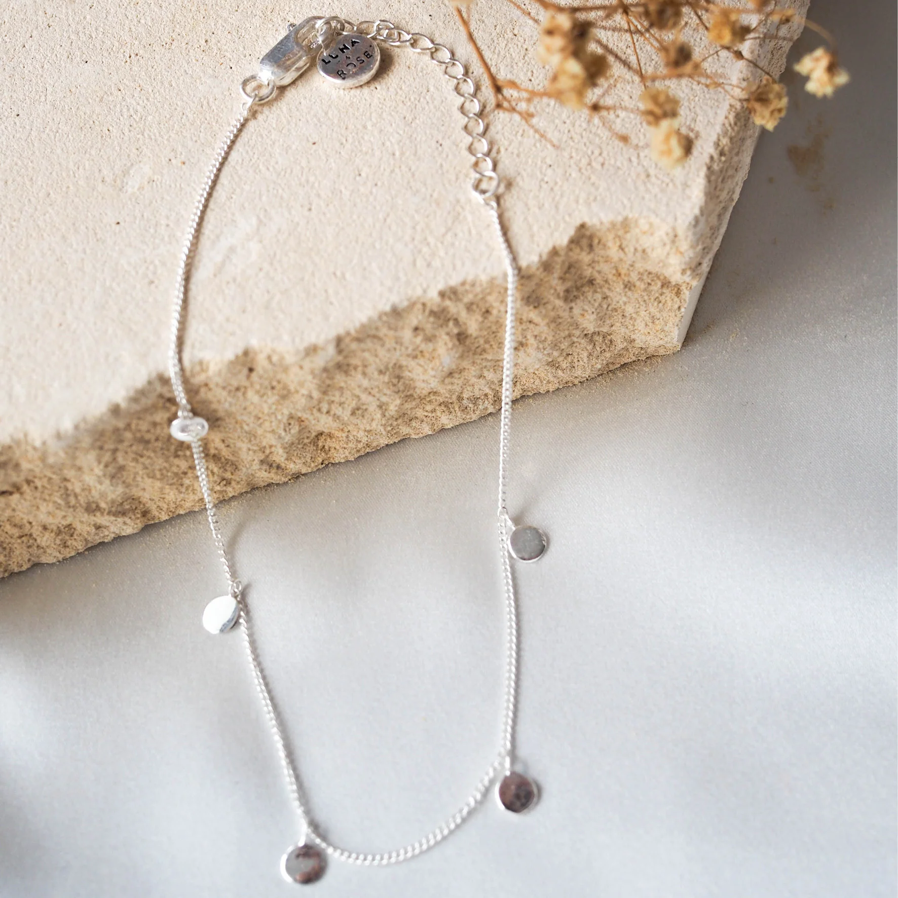 Liberty Droplet Anklet - Silver - Image 4