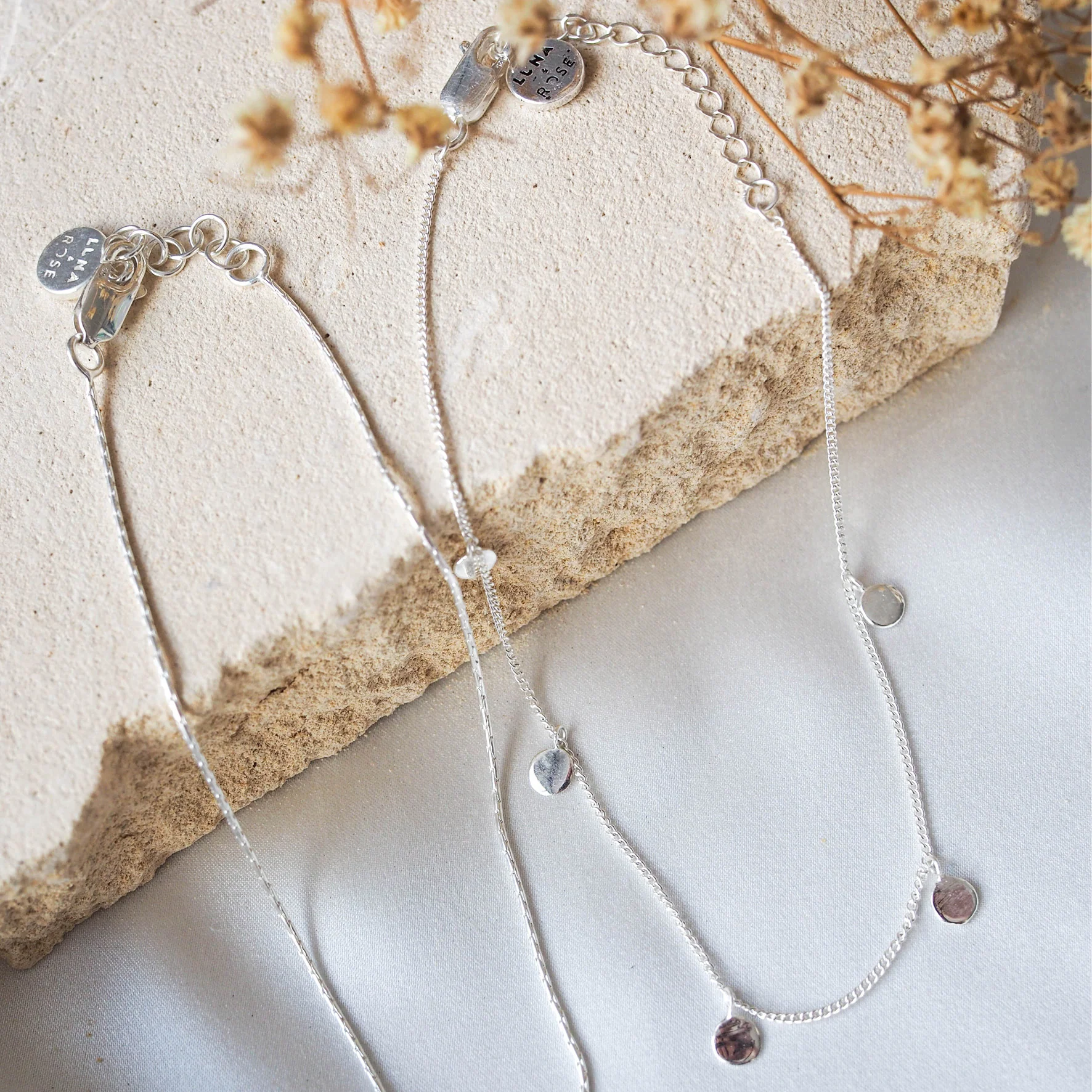 Liberty Droplet Anklet - Silver - Image 5