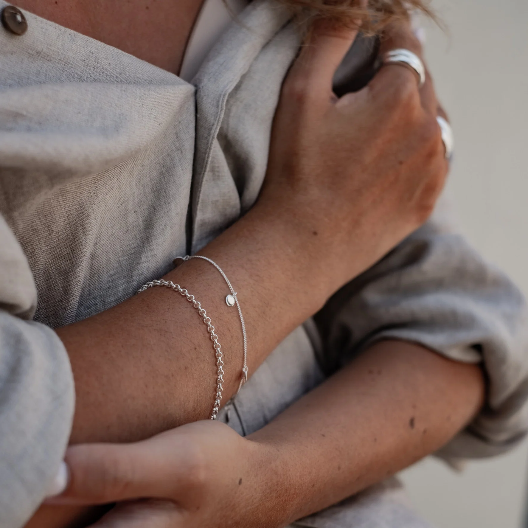 Liberty Droplet Bracelet - Silver - Image 4
