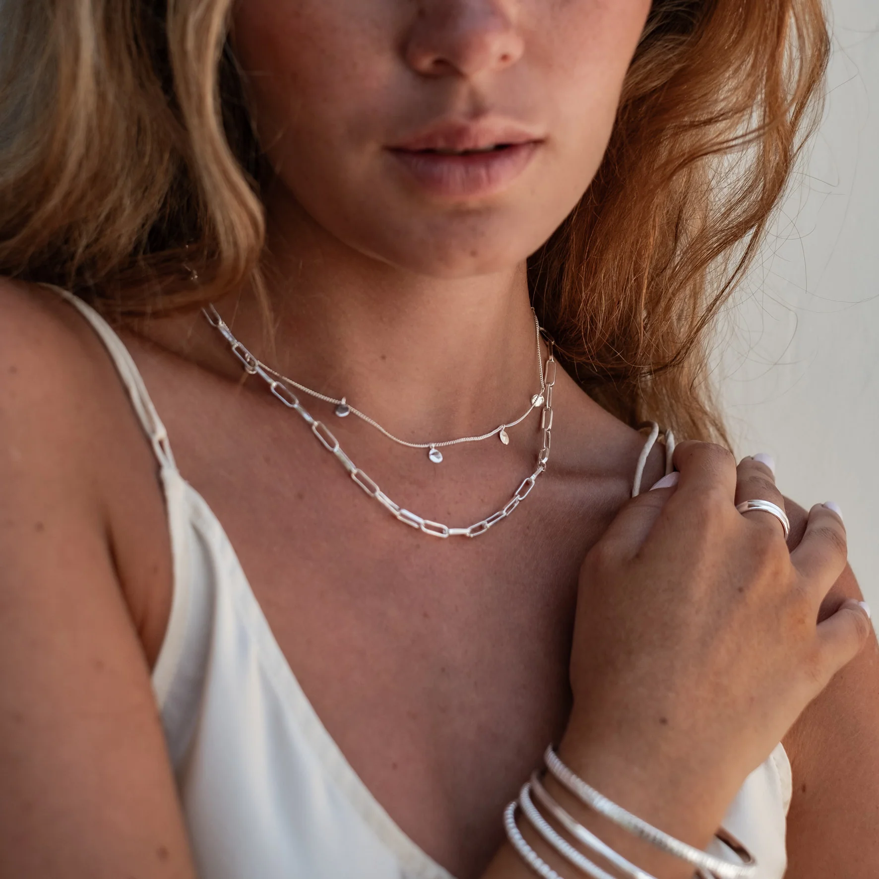 Liberty Droplet Necklace - Silver - Image 4