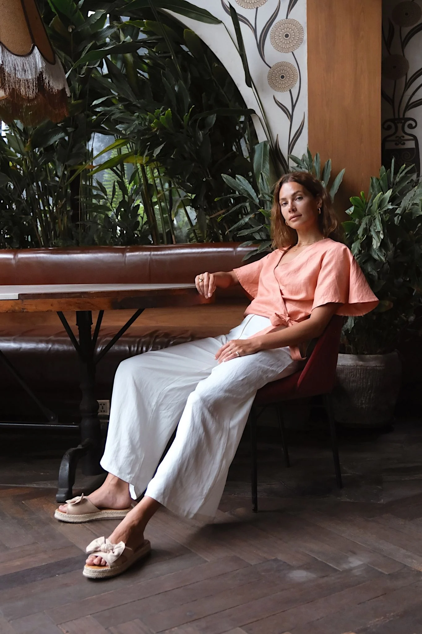 LILY WRAP TOP - Vintage Blush - Image 4
