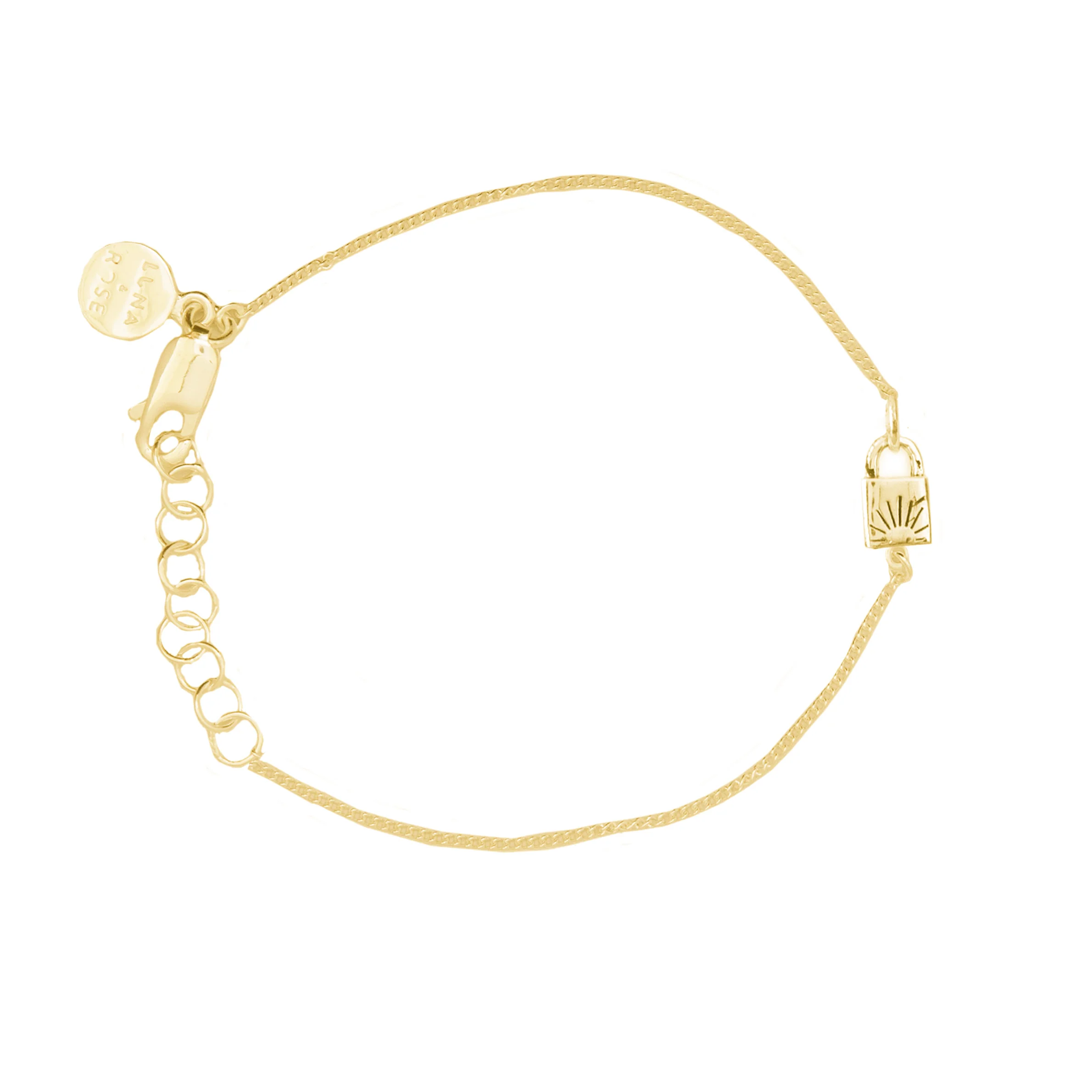 Lock & Key BFF Bracelet SET of 2 - Gold