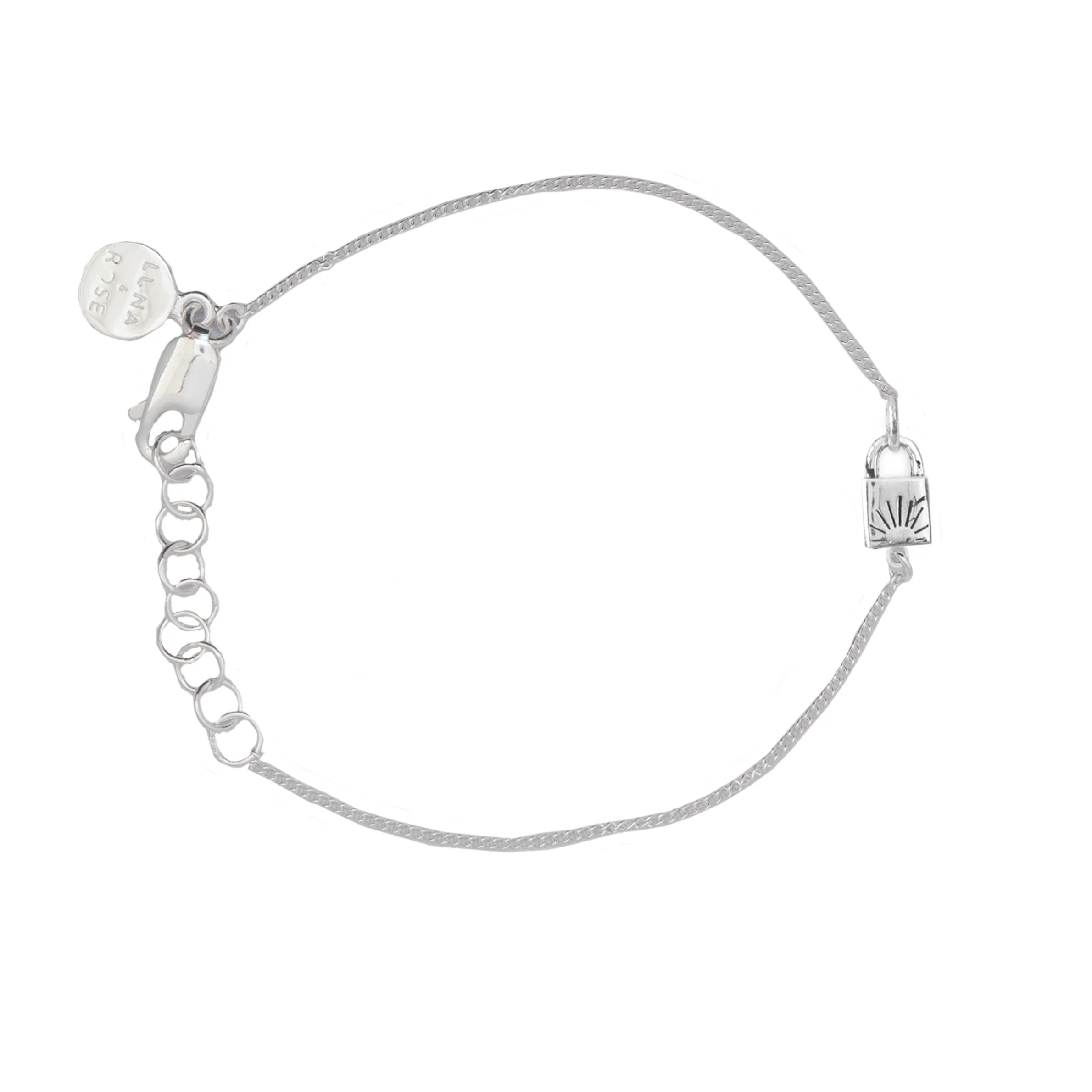 Lock & Key BFF Bracelet SET of 2 - Silver