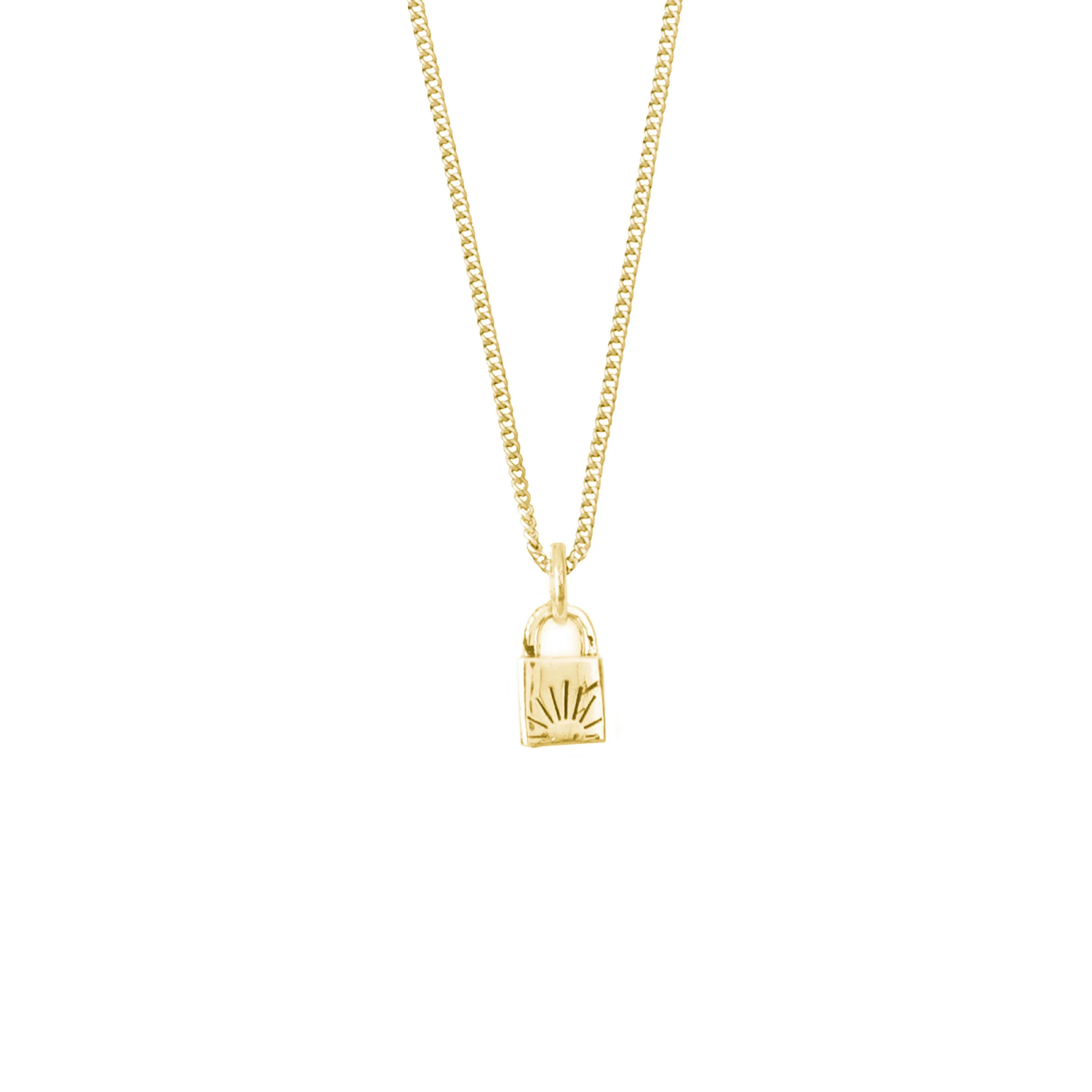 Lock BFF Necklace SINGLE - Gold