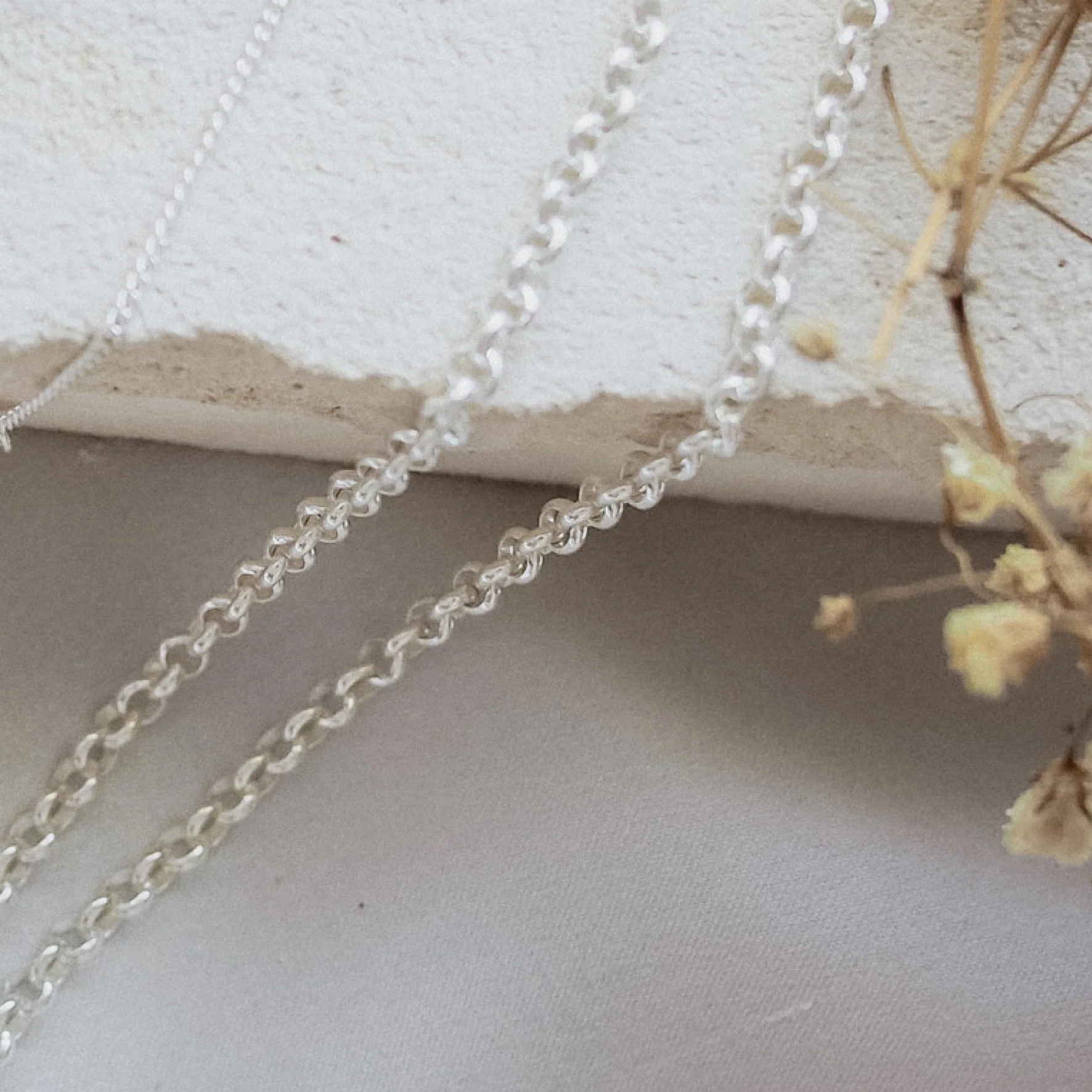Manhattan Rollo Chain Anklet - Silver - Image 4