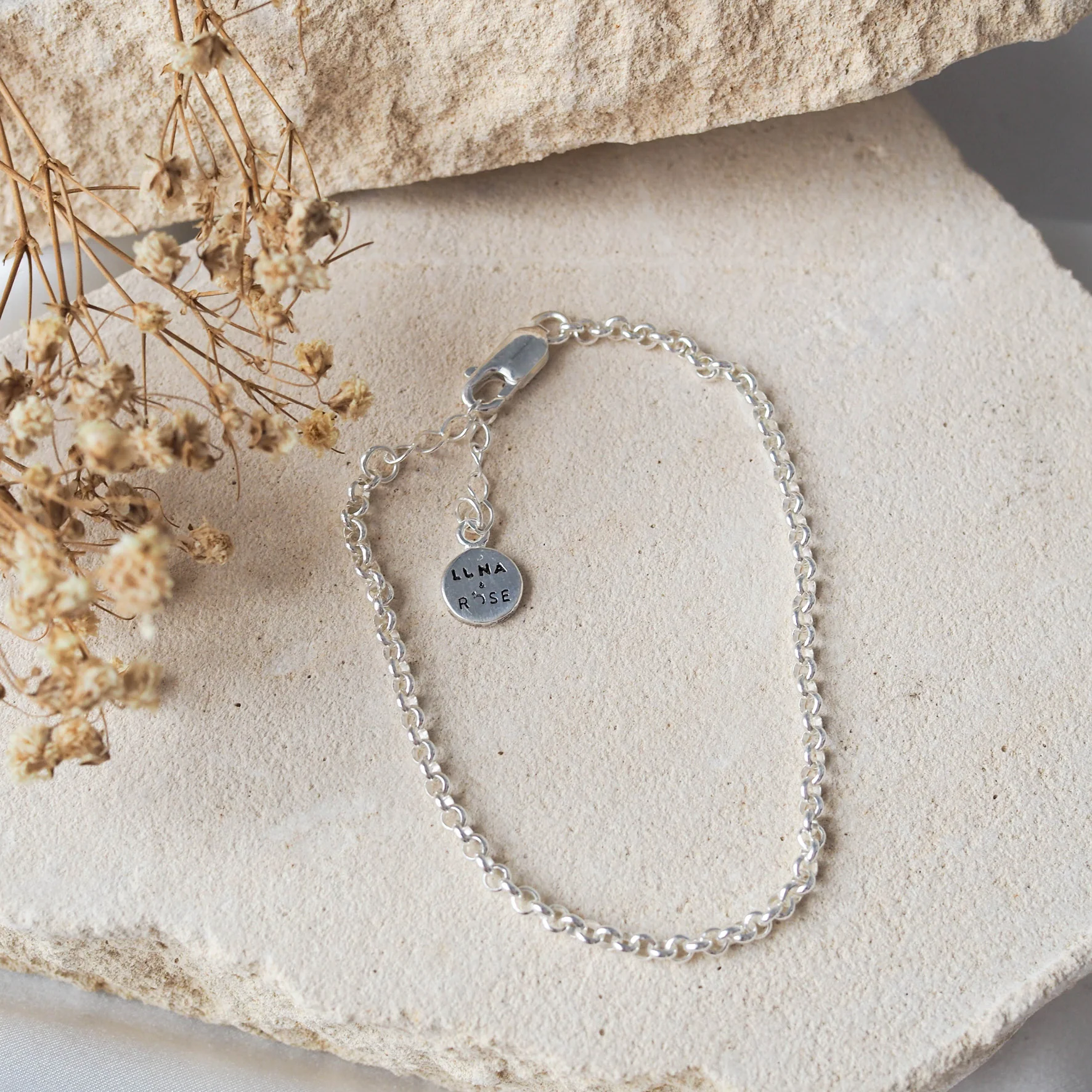 Manhattan Rollo Chain Bracelet - Silver - Image 3