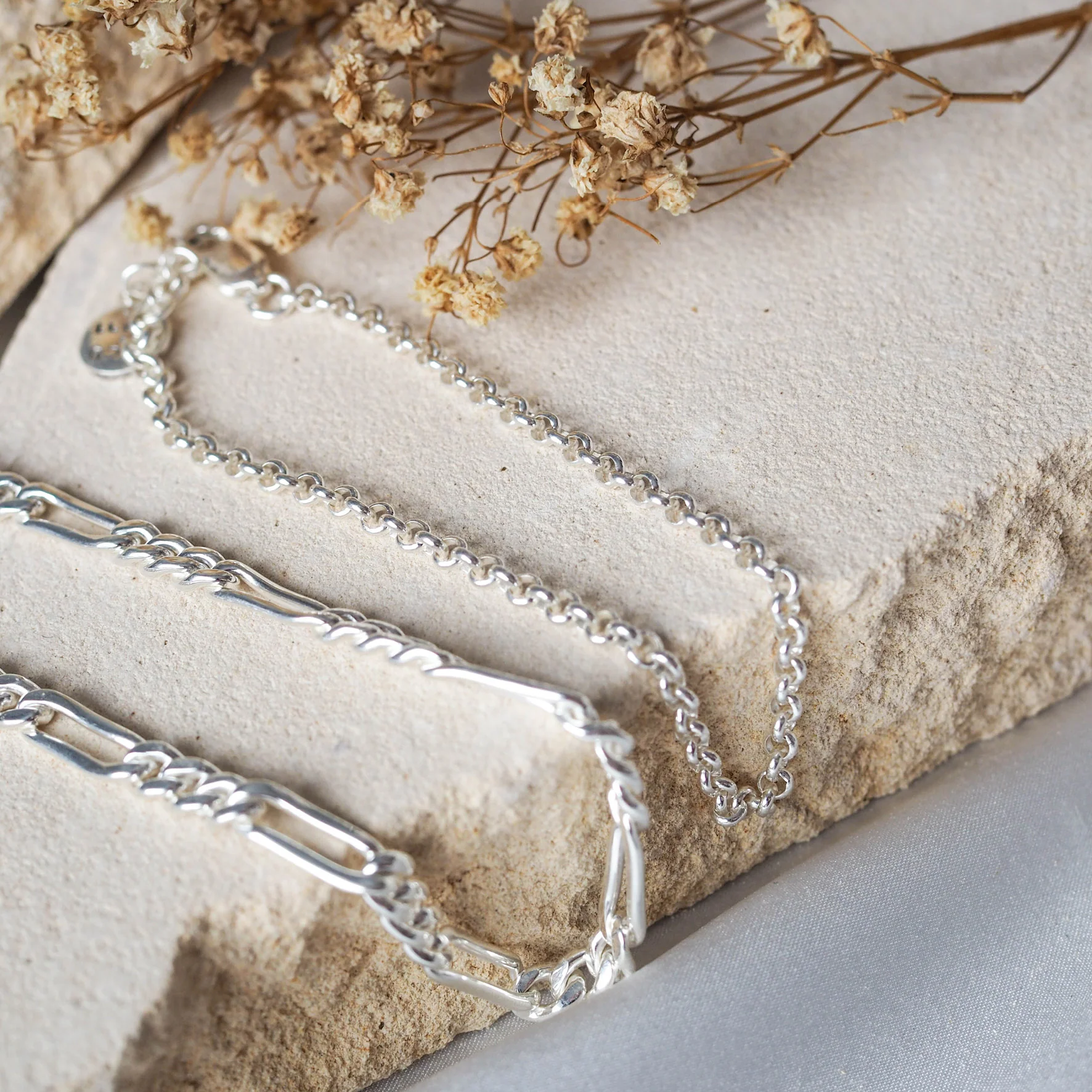 Manhattan Rollo Chain Bracelet - Silver - Image 4