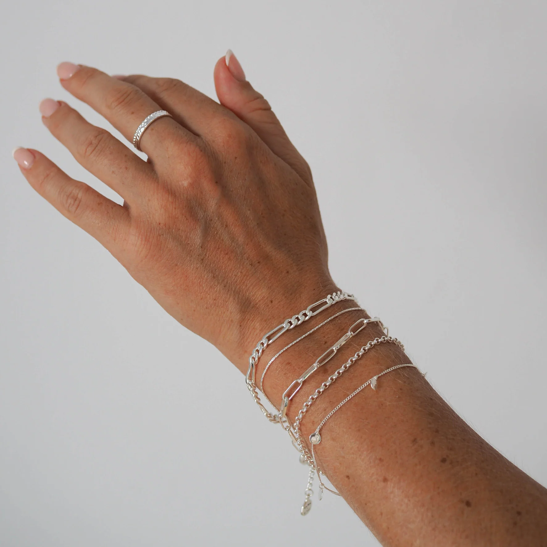 Manhattan Rollo Chain Bracelet - Silver - Image 7
