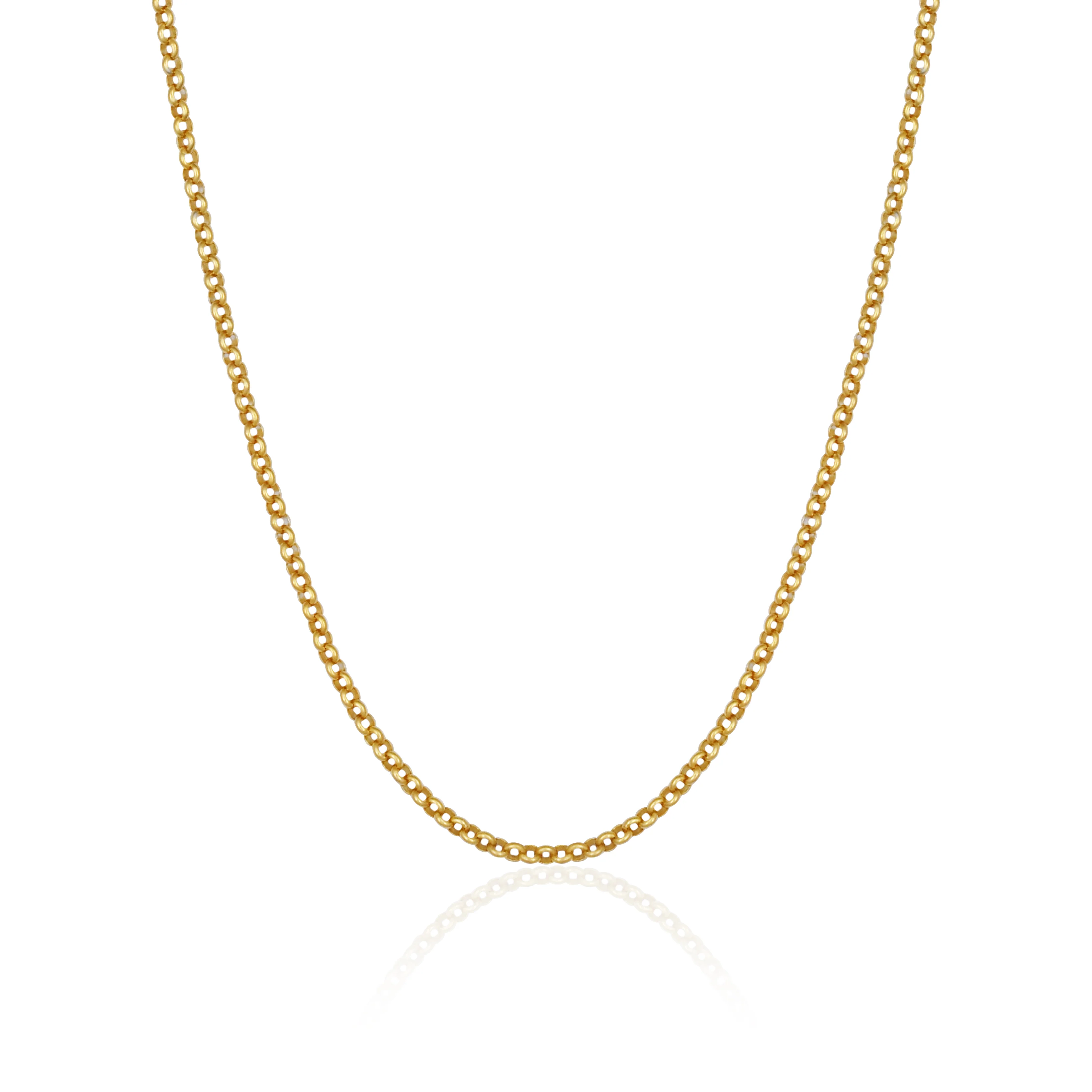 Manhattan Rollo Chain Necklace - Gold