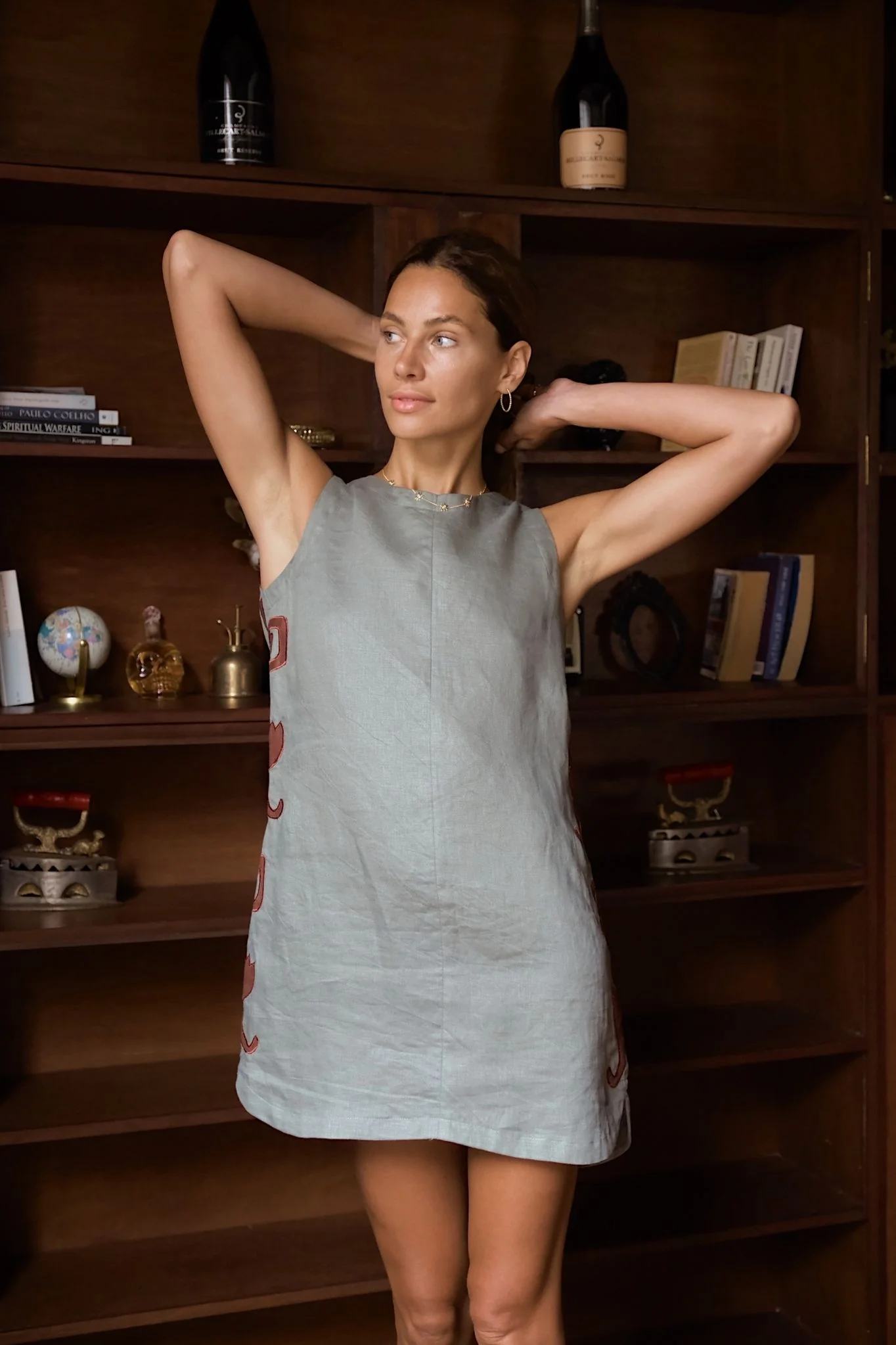 MARIGOLD MINI DRESS - Agave - Image 4