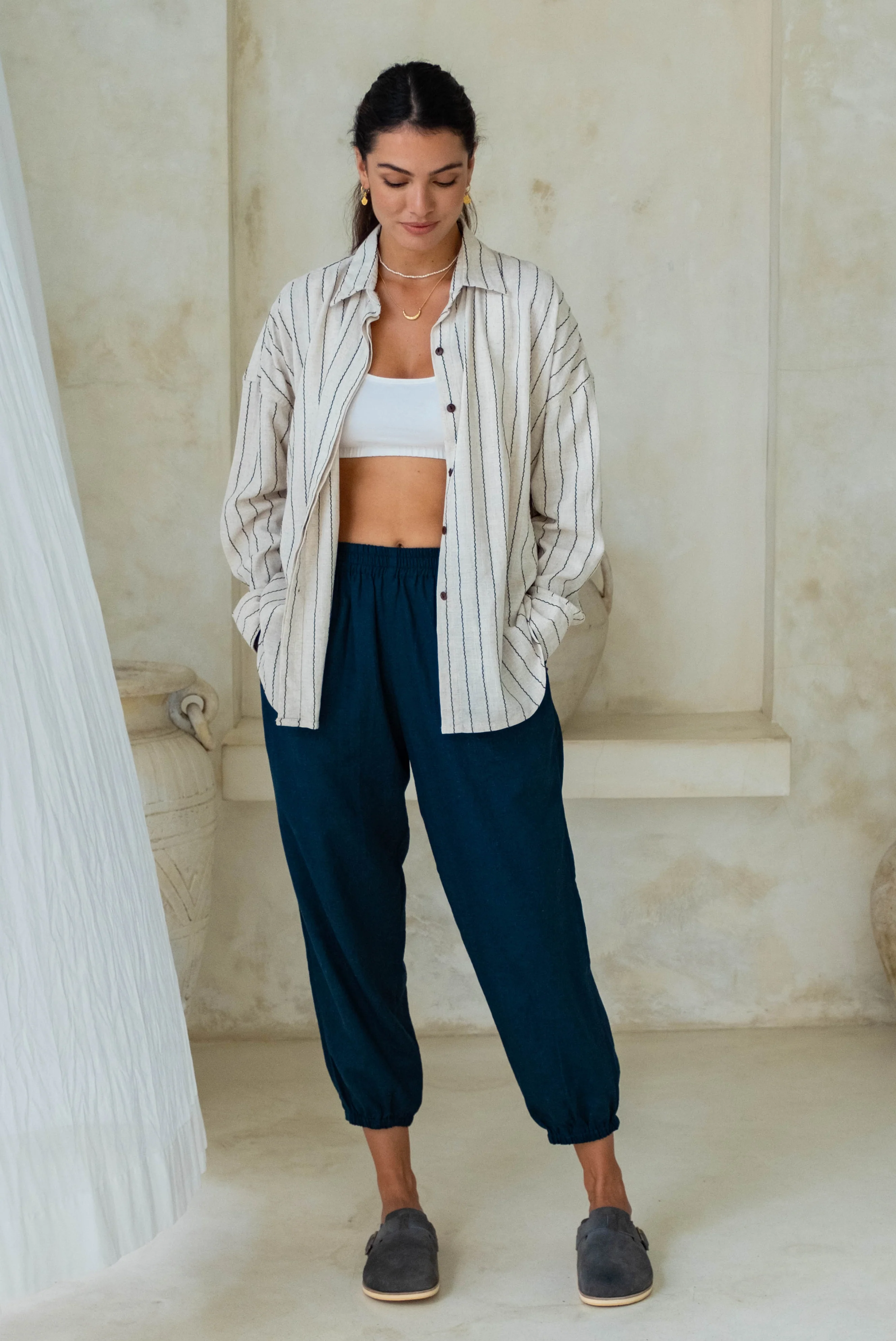 MARY PANTS - Ocean Blue - Image 3