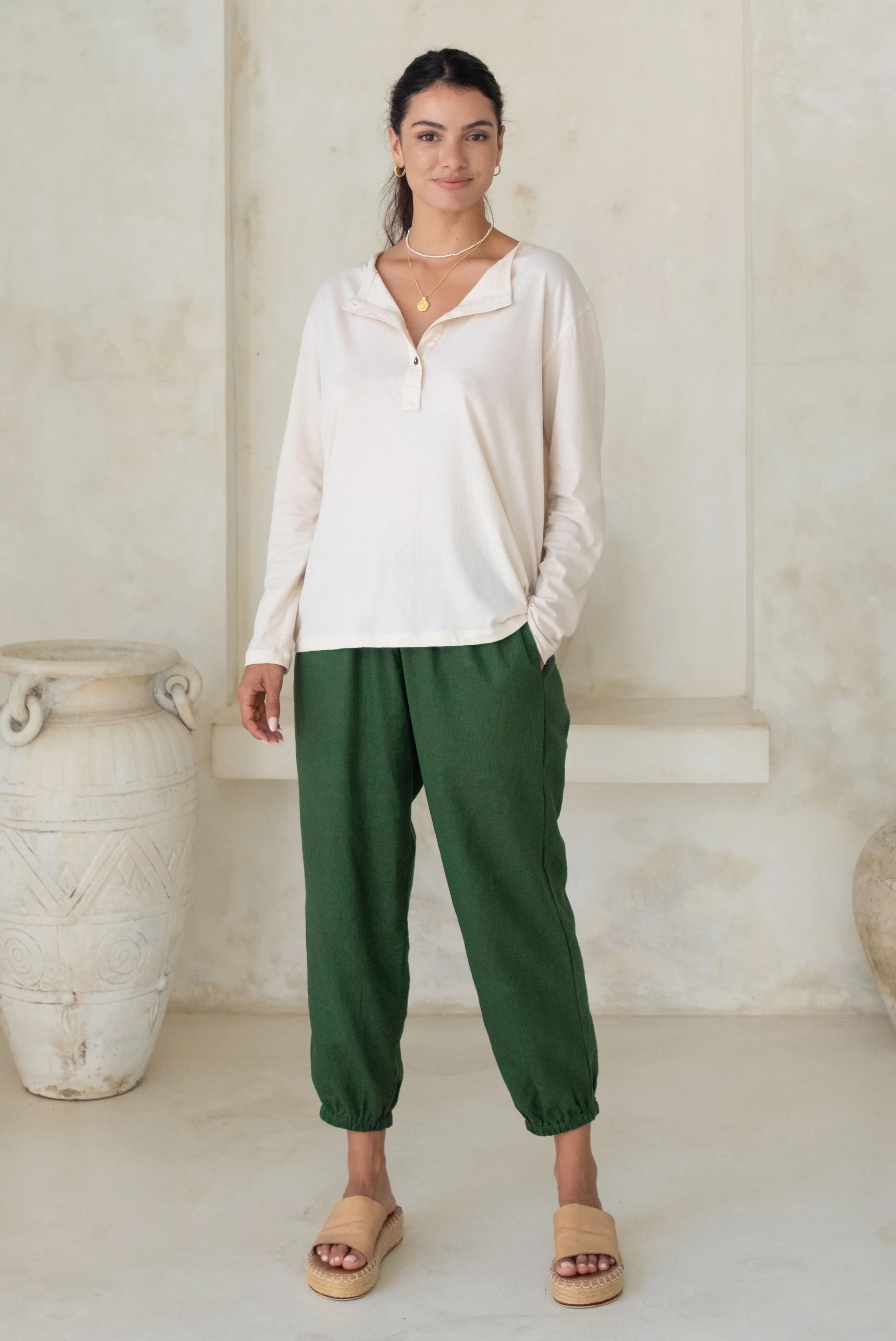 MARY PANTS - Rosemary Green